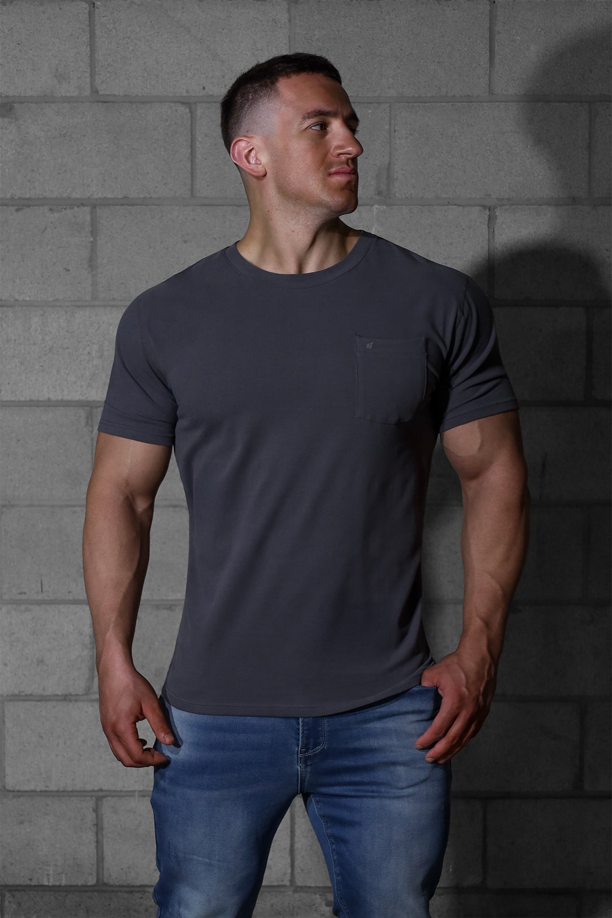 Jed North Classic Premium Pocket T-Shirt - Dark Gray - DealByEthan.gay loves Jed North