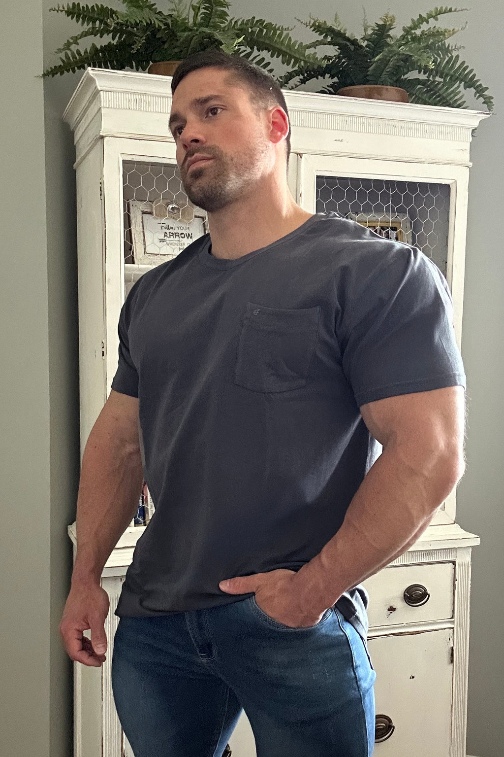 Jed North Classic Premium Pocket T-Shirt - Dark Gray - DealByEthan.gay loves Jed North