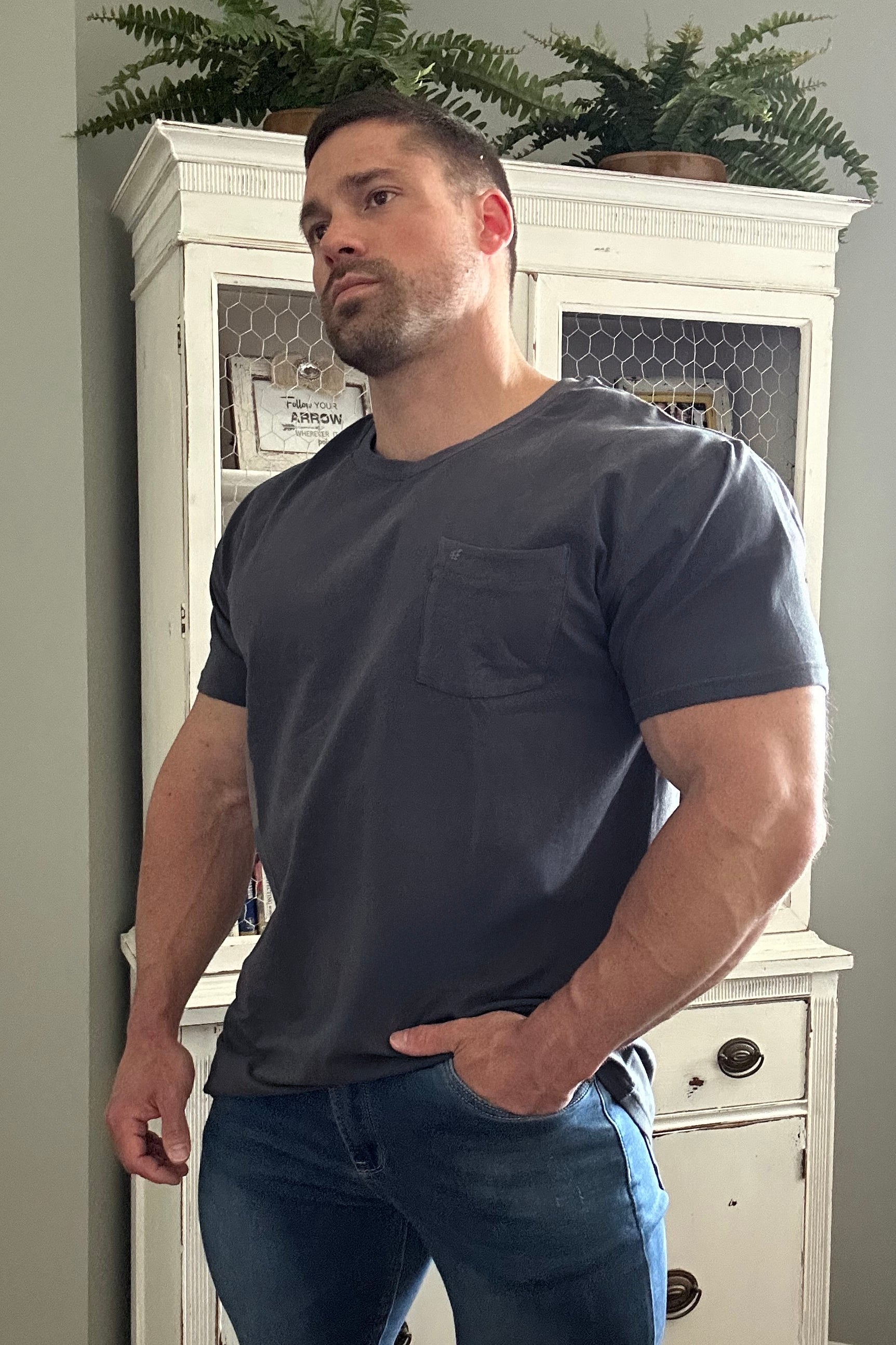 Jed North Classic Premium Pocket T-Shirt - Dark Gray - DealByEthan.gay loves Jed North