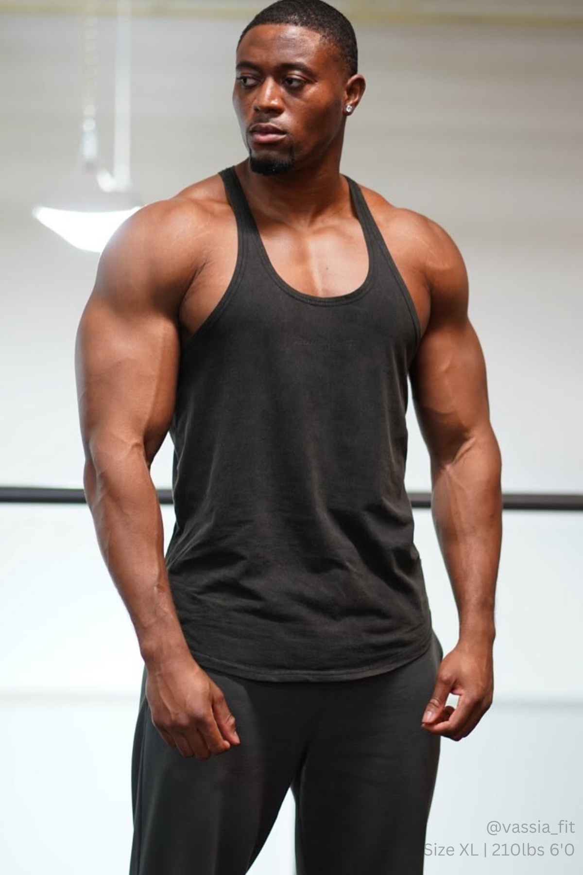Jed North Classic Vintage Washed Racerback Stringer - Charcoal - DealByEthan.gay loves Jed North