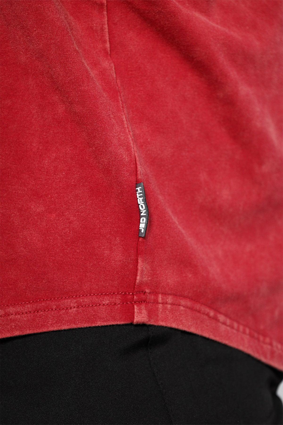 Jed North Classic Vintage Washed Racerback Stringer - Crimson - DealByEthan.gay loves Jed North