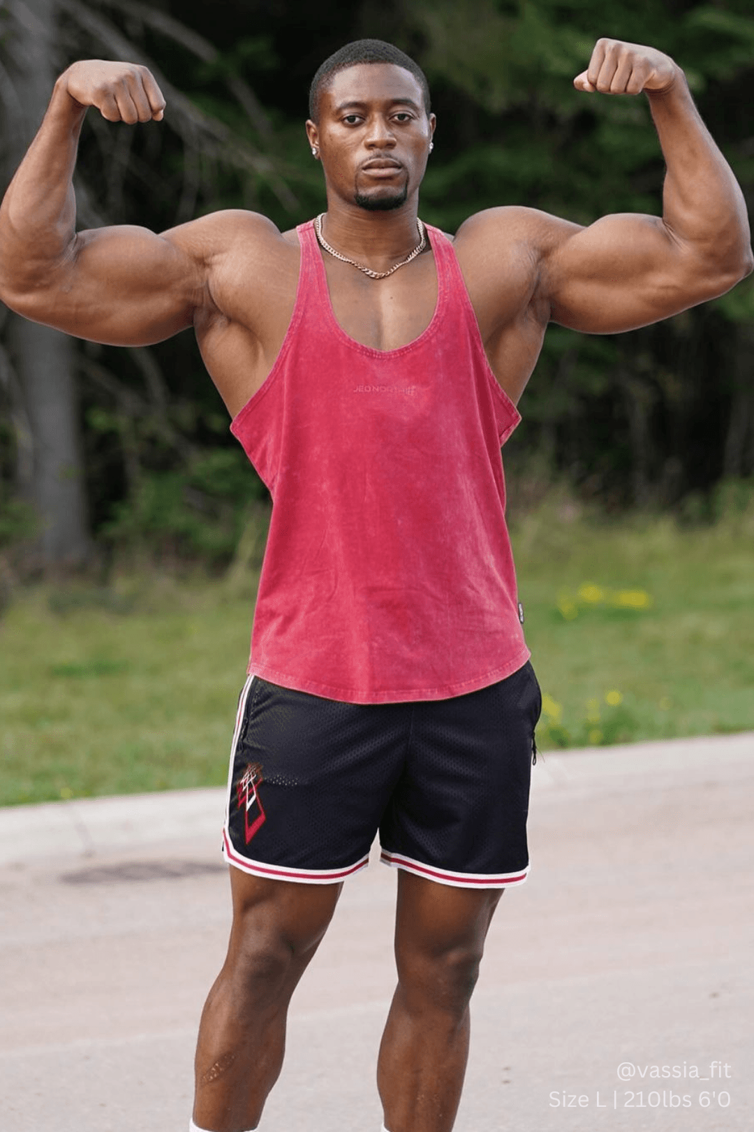 Jed North Classic Vintage Washed Racerback Stringer - Crimson - DealByEthan.gay loves Jed North