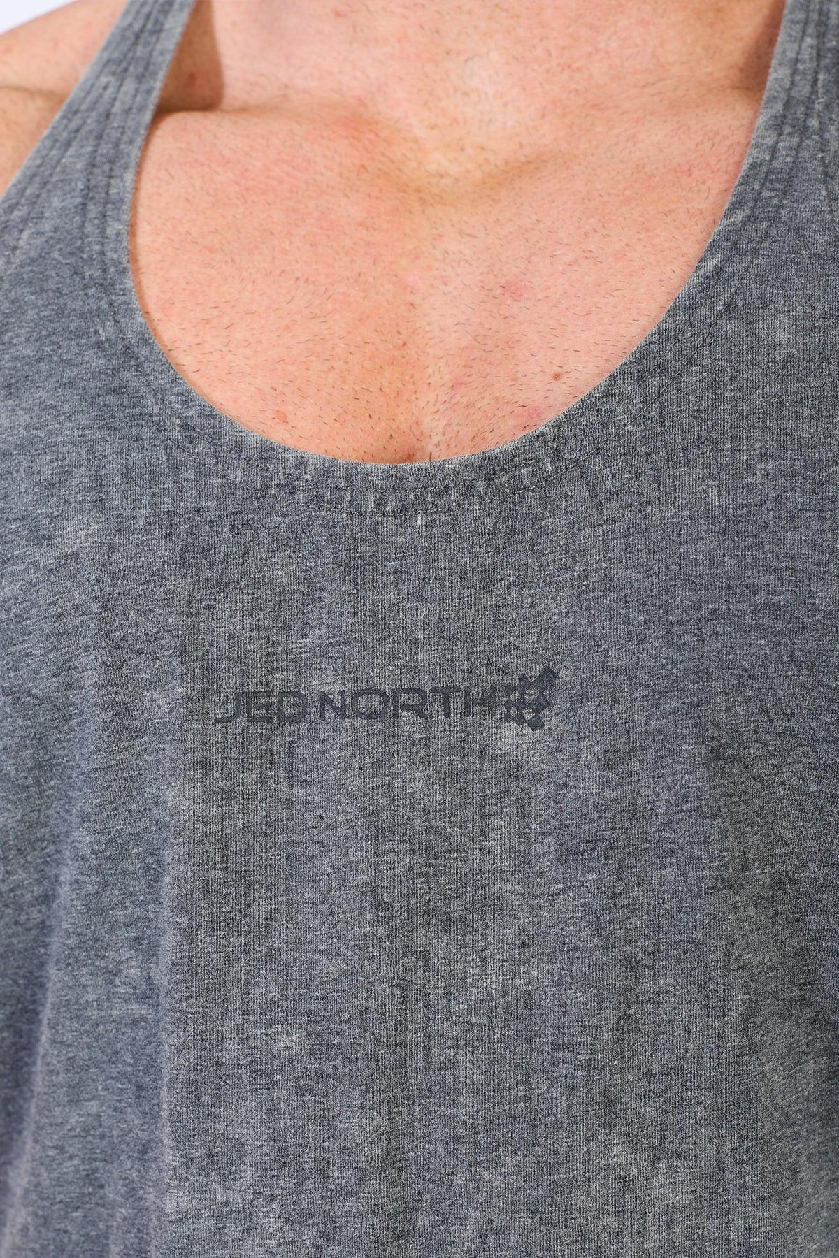 Jed North Classic Vintage Washed Racerback Stringer - Heather Gray - DealByEthan.gay loves Jed North
