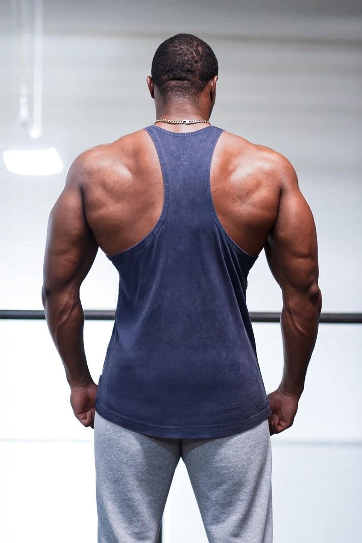 Jed North Classic Vintage Washed Racerback Stringer - Navy - DealByEthan.gay loves Jed North