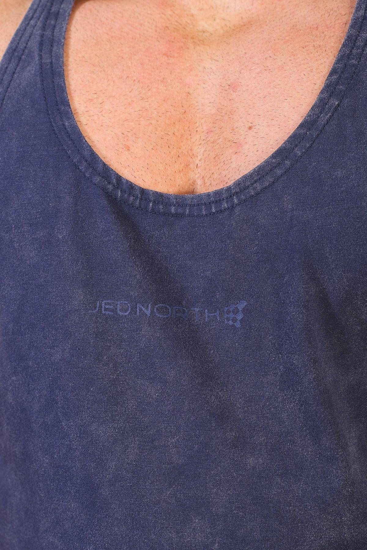 Jed North Classic Vintage Washed Racerback Stringer - Navy - DealByEthan.gay loves Jed North