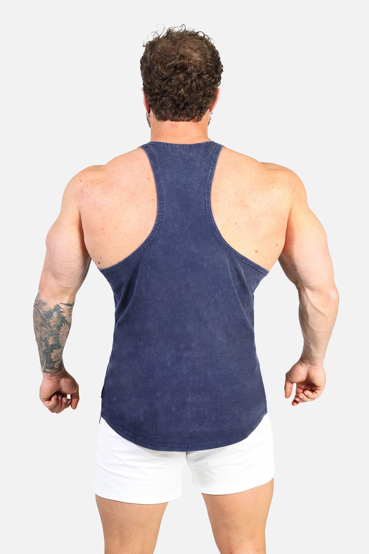 Jed North Classic Vintage Washed Racerback Stringer - Navy - DealByEthan.gay loves Jed North