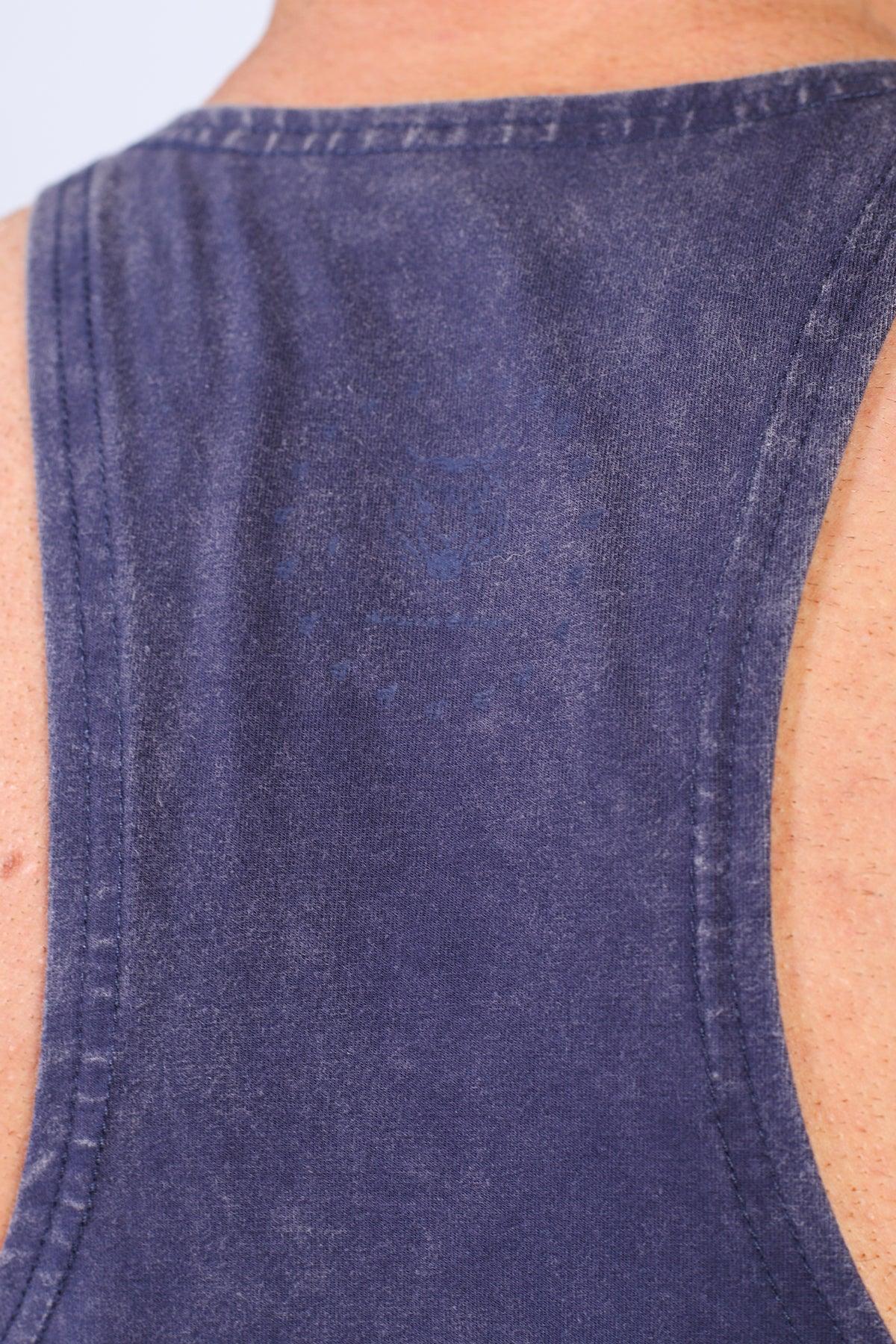 Jed North Classic Vintage Washed Racerback Stringer - Navy - DealByEthan.gay loves Jed North