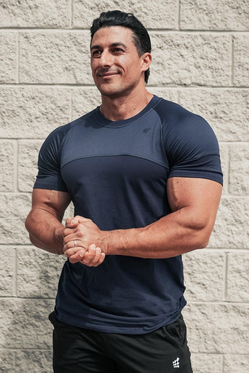 Jed North Core Mesh Workout T-Shirt 2.0 - Navy - DealByEthan.gay loves Jed North