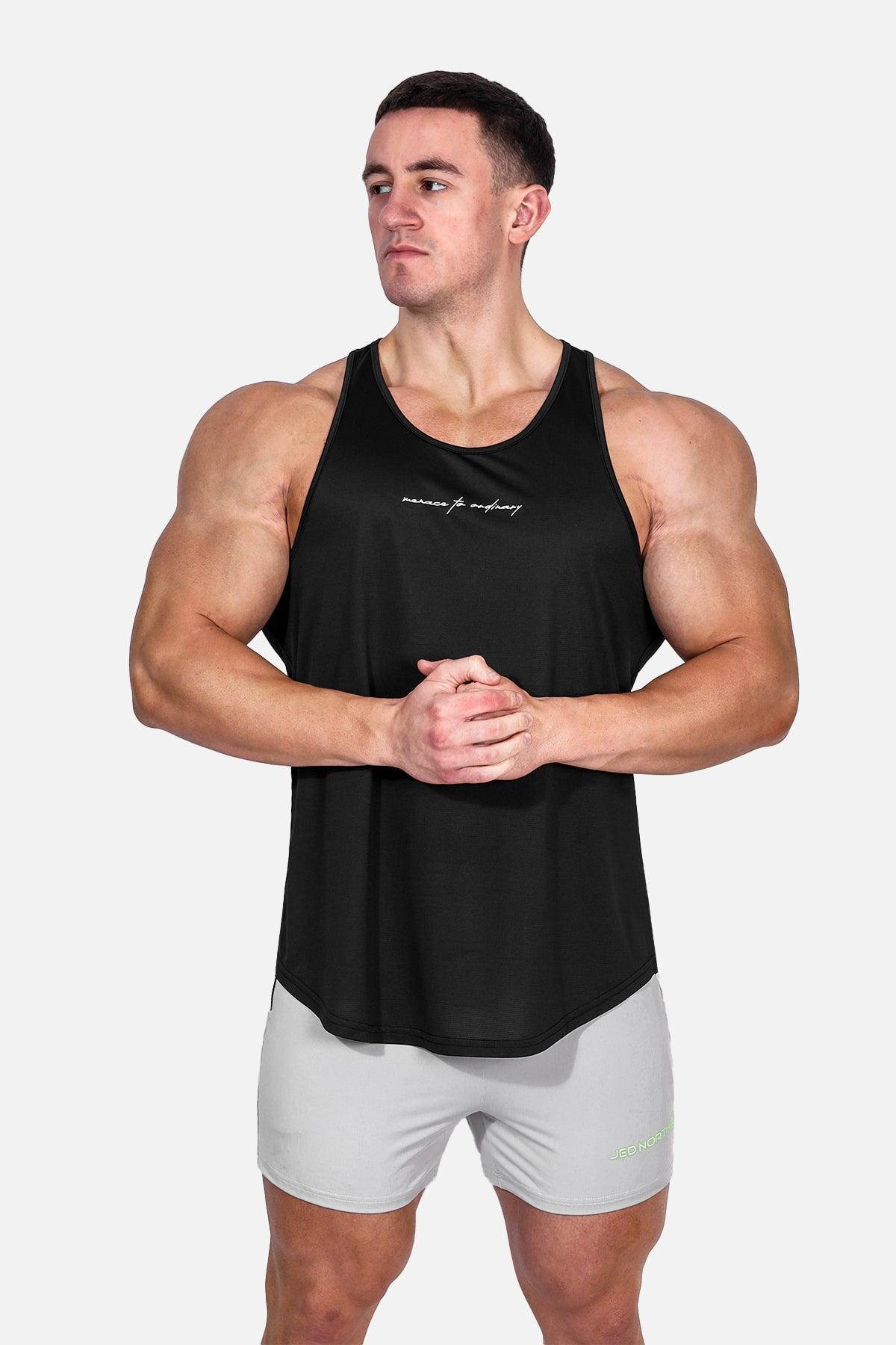 Jed North Dynamic Bodybuilding Stringer - Black - DealByEthan.gay loves Jed North