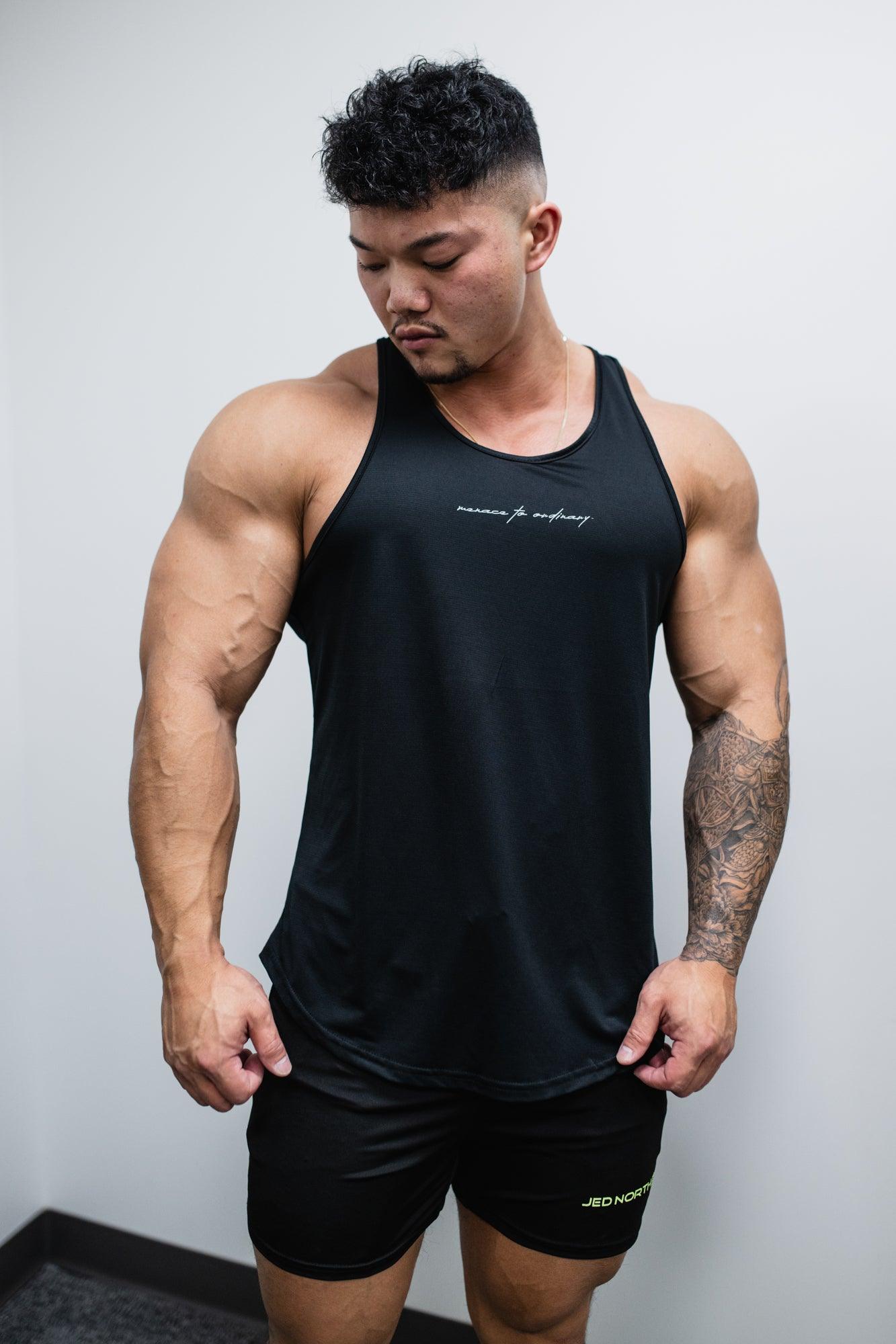 Jed North Dynamic Bodybuilding Stringer - Black - DealByEthan.gay loves Jed North