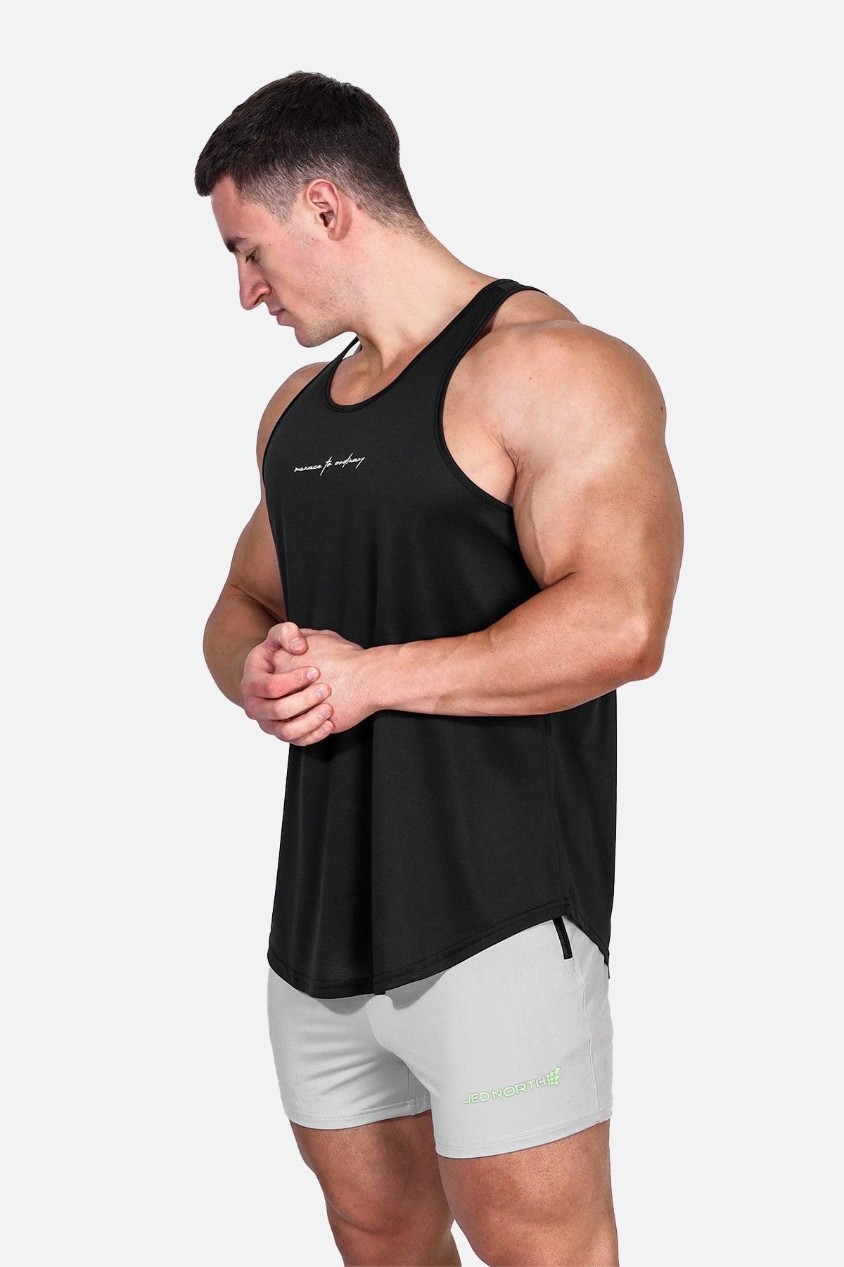 Jed North Dynamic Bodybuilding Stringer - Black - DealByEthan.gay loves Jed North