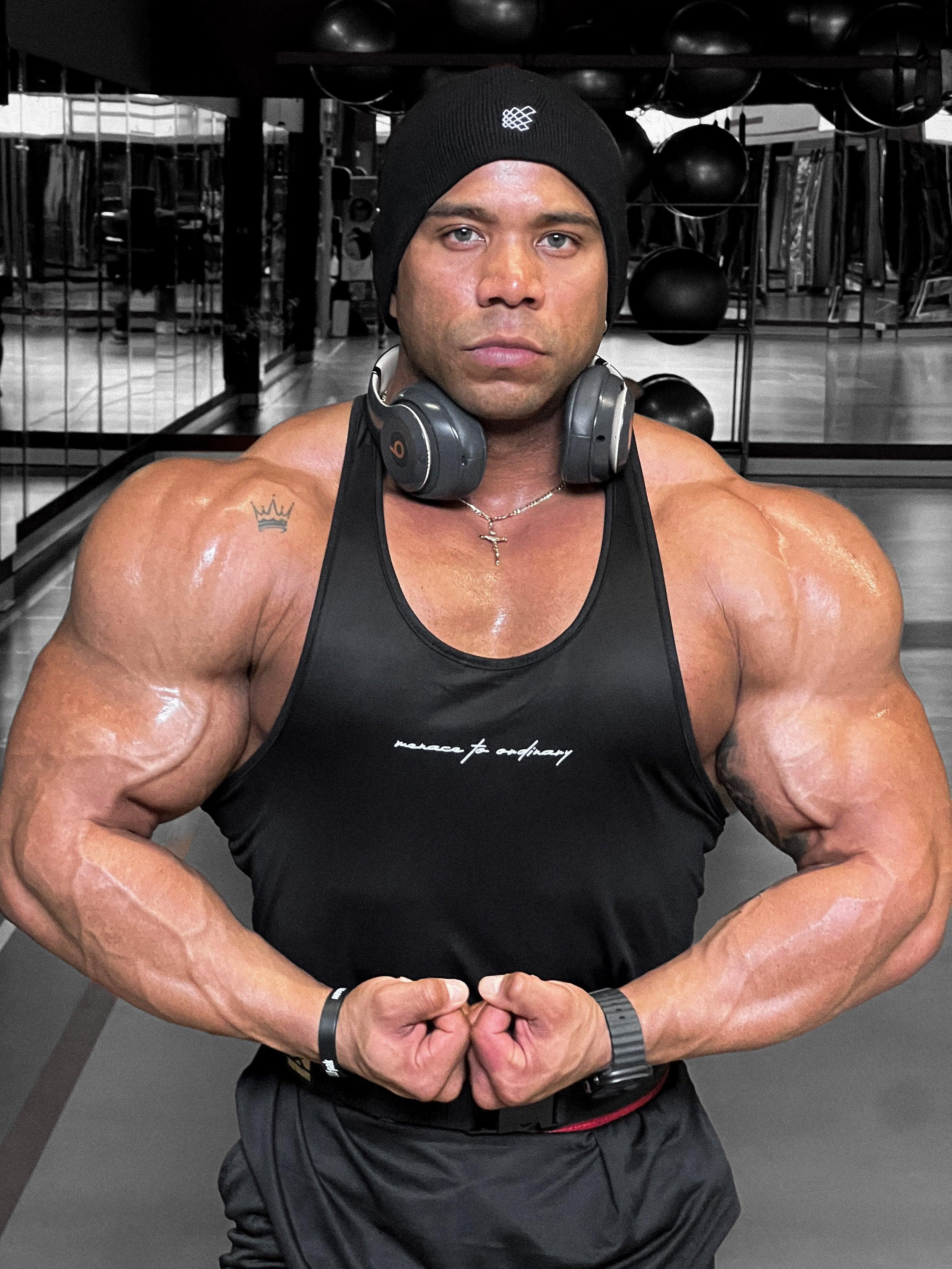 Jed North Dynamic Bodybuilding Stringer - Black - DealByEthan.gay loves Jed North