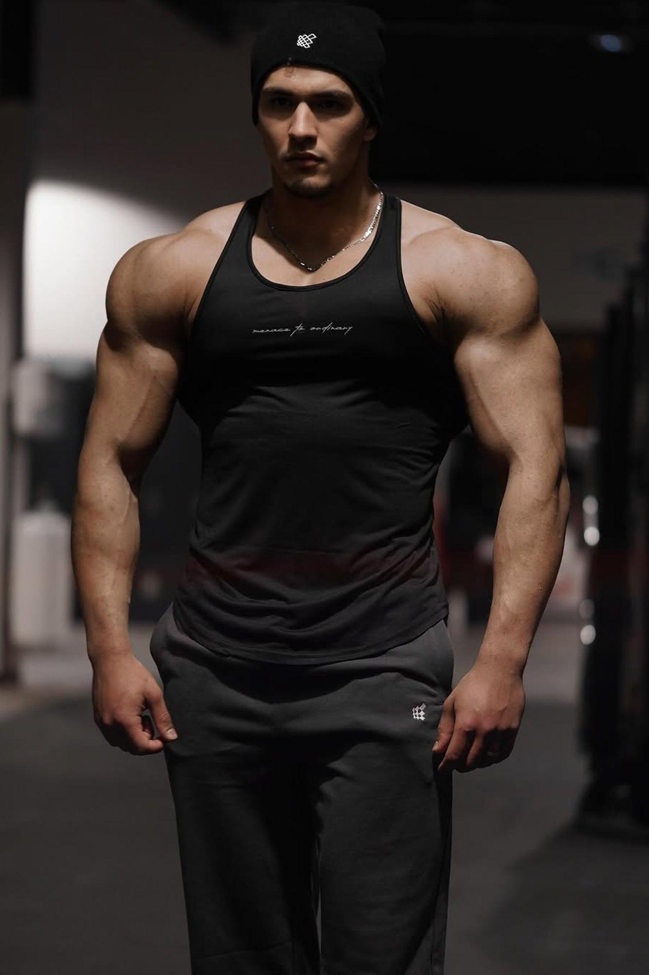 Jed North Dynamic Bodybuilding Stringer - Black - DealByEthan.gay loves Jed North