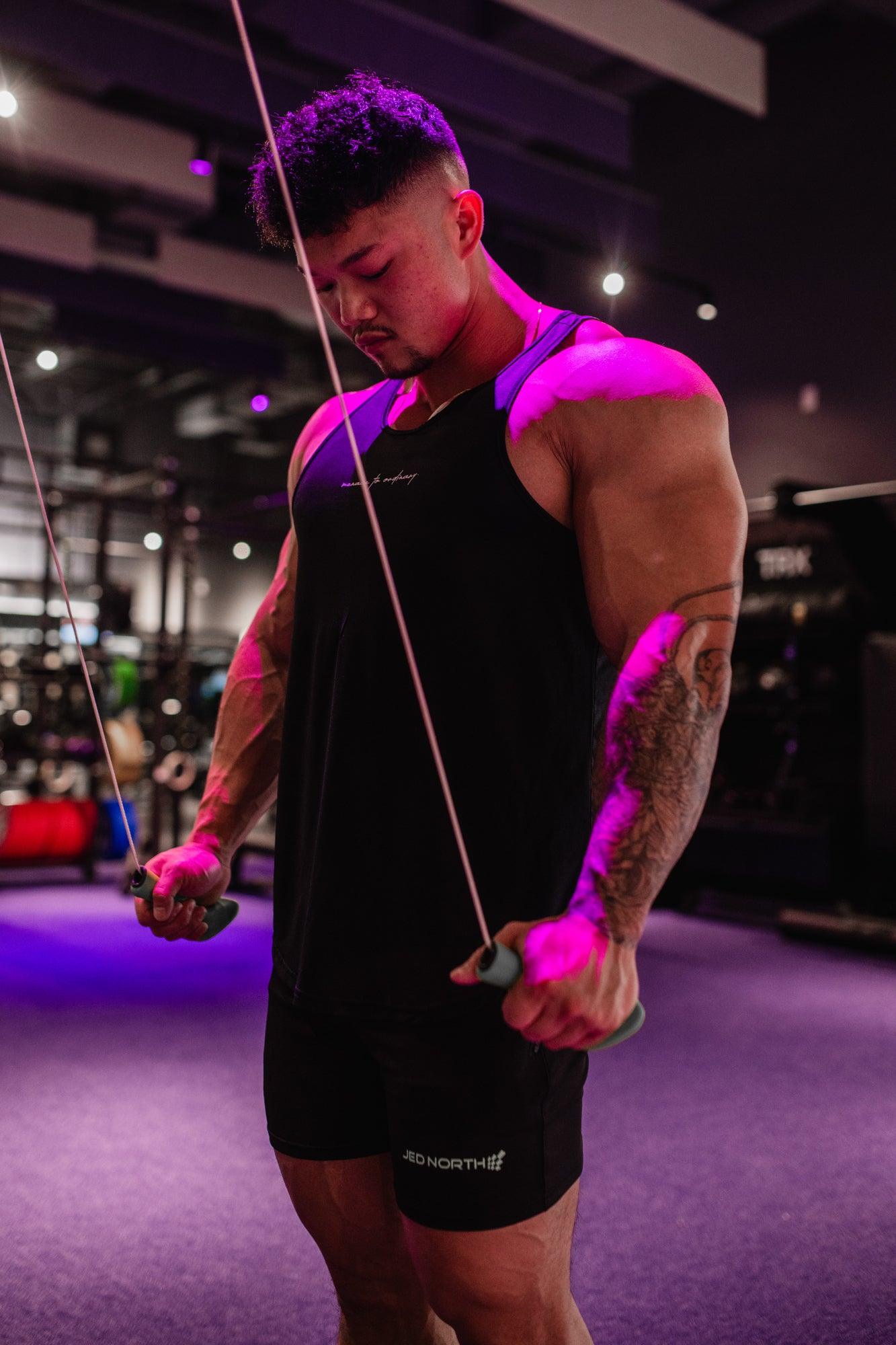 Jed North Dynamic Bodybuilding Stringer - Black - DealByEthan.gay loves Jed North