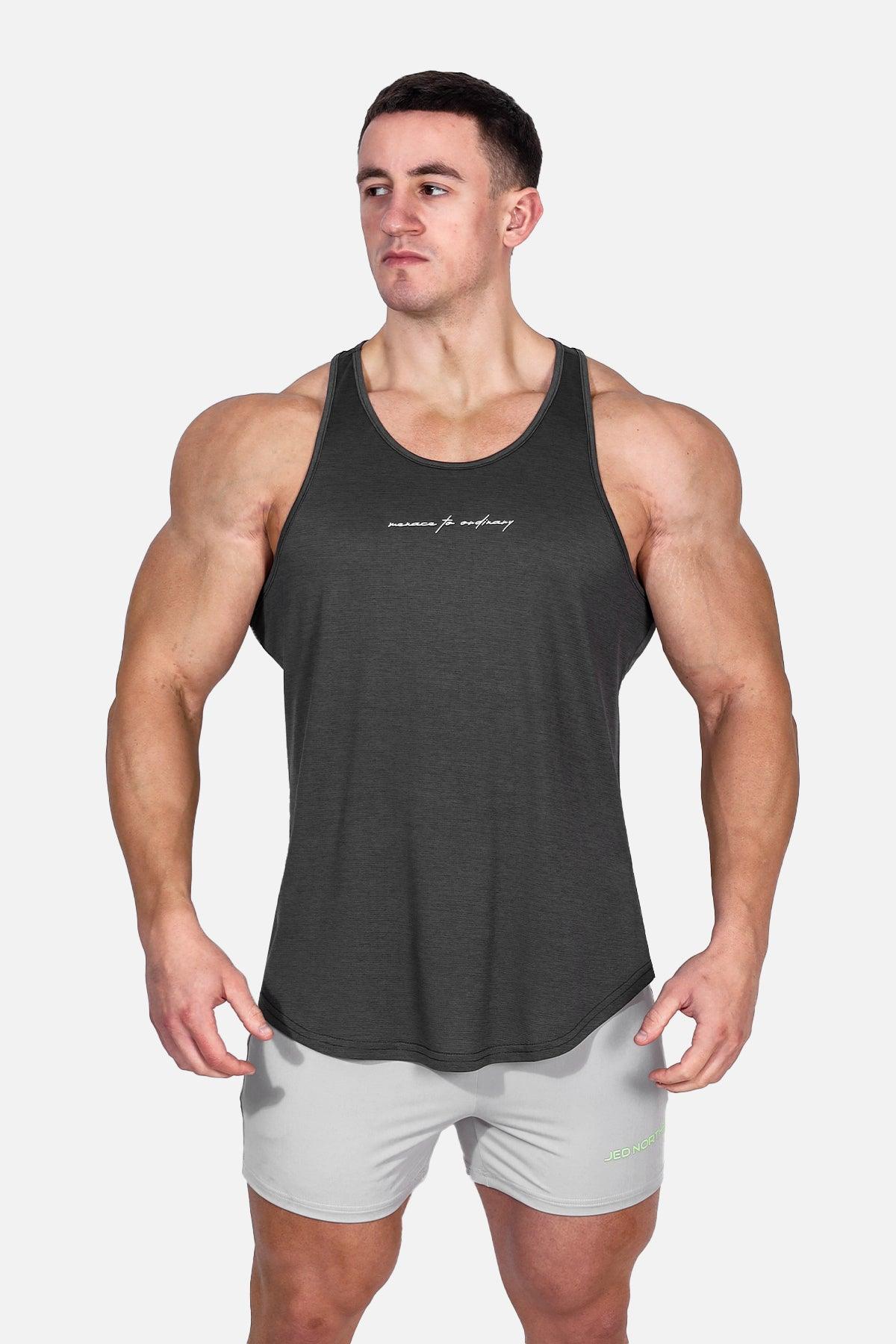 Jed North Dynamic Bodybuilding Stringer - Dark Gray - DealByEthan.gay loves Jed North