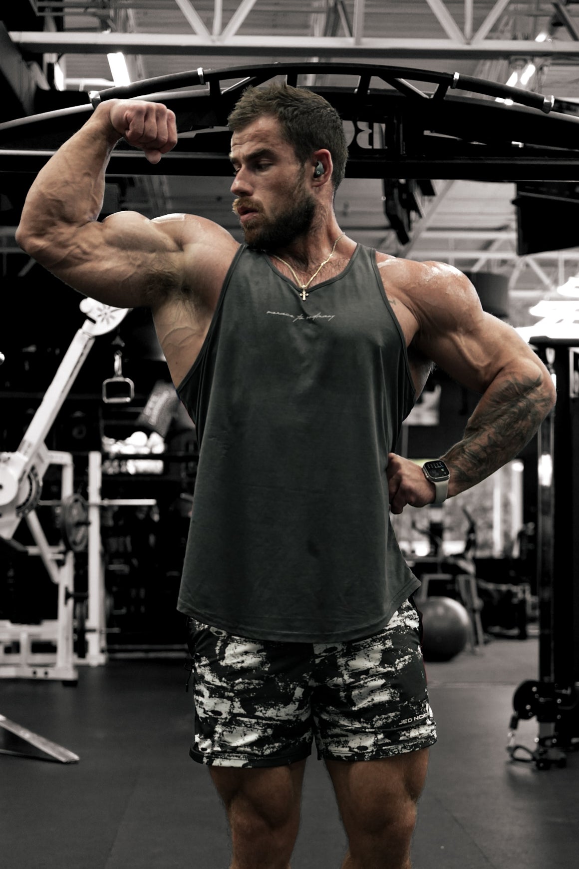 Jed North Dynamic Bodybuilding Stringer - Dark Gray - DealByEthan.gay loves Jed North