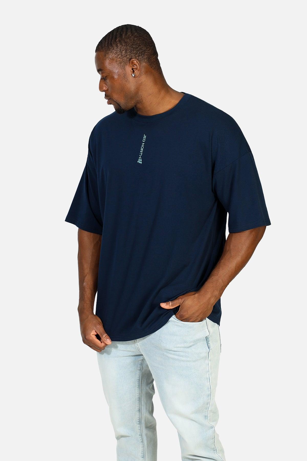 Jed North Energy Oversized T-Shirt - Midnight Blue - DealByEthan.gay loves Jed North
