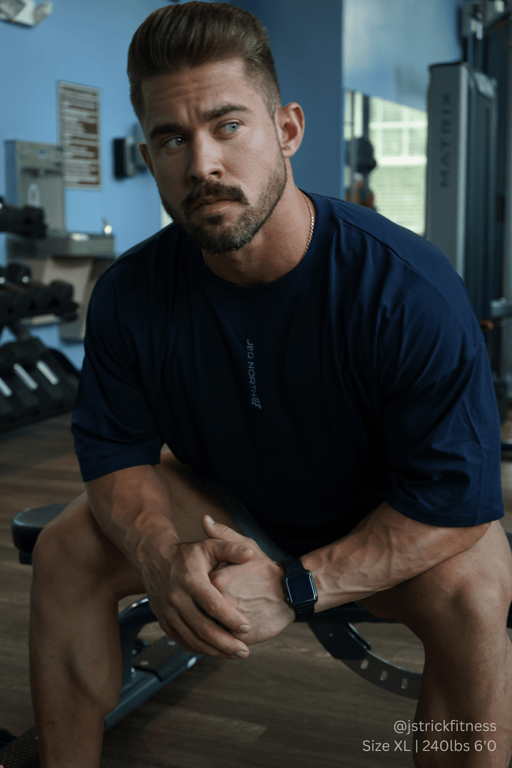 Jed North Energy Oversized T-Shirt - Midnight Blue - DealByEthan.gay loves Jed North