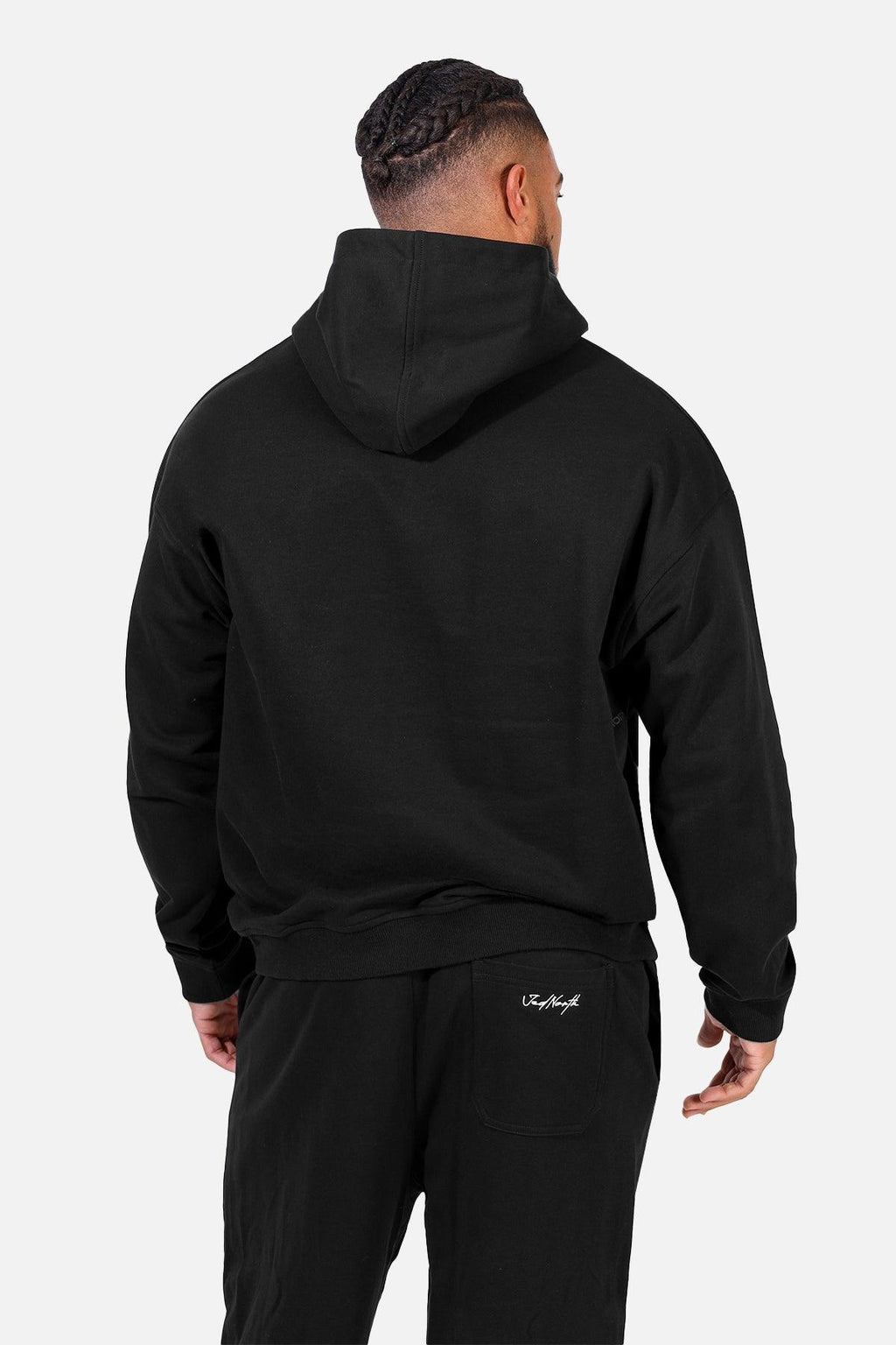 Jed North Essentials Relaxed Hoodie - Black - DealByEthan.gay loves Jed North