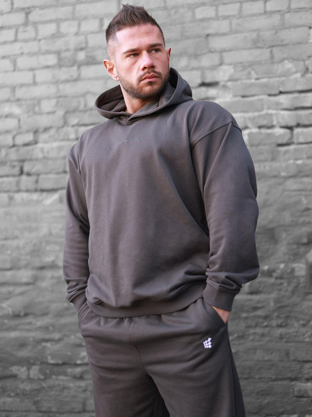 Jed North Essentials Relaxed Hoodie - Dark Gray - DealByEthan.gay loves Jed North