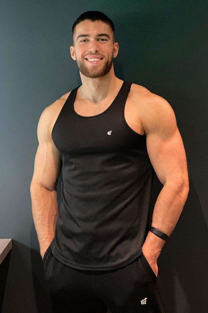 Jed North Fast-Dry Bodybuilding Workout Stringer - Black - DealByEthan.gay loves Jed North