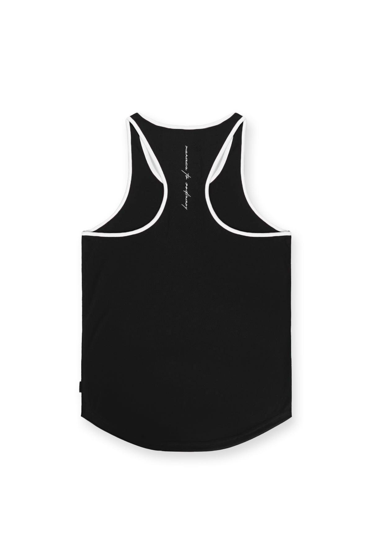 Jed North Fast-Dry Bodybuilding Workout Stringer - Black with White - DealByEthan.gay loves Jed North