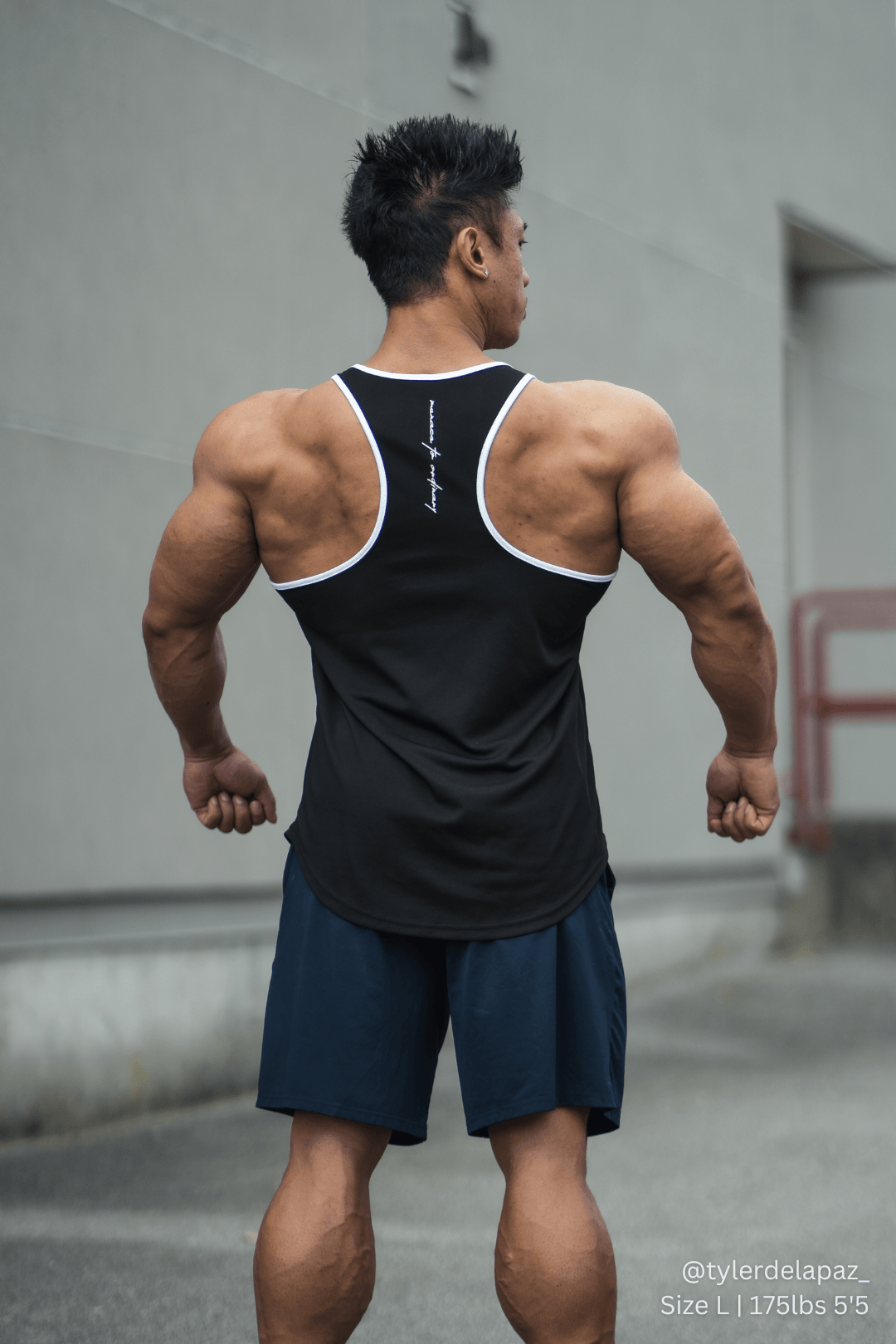 Jed North Fast-Dry Bodybuilding Workout Stringer - Black with White - DealByEthan.gay loves Jed North