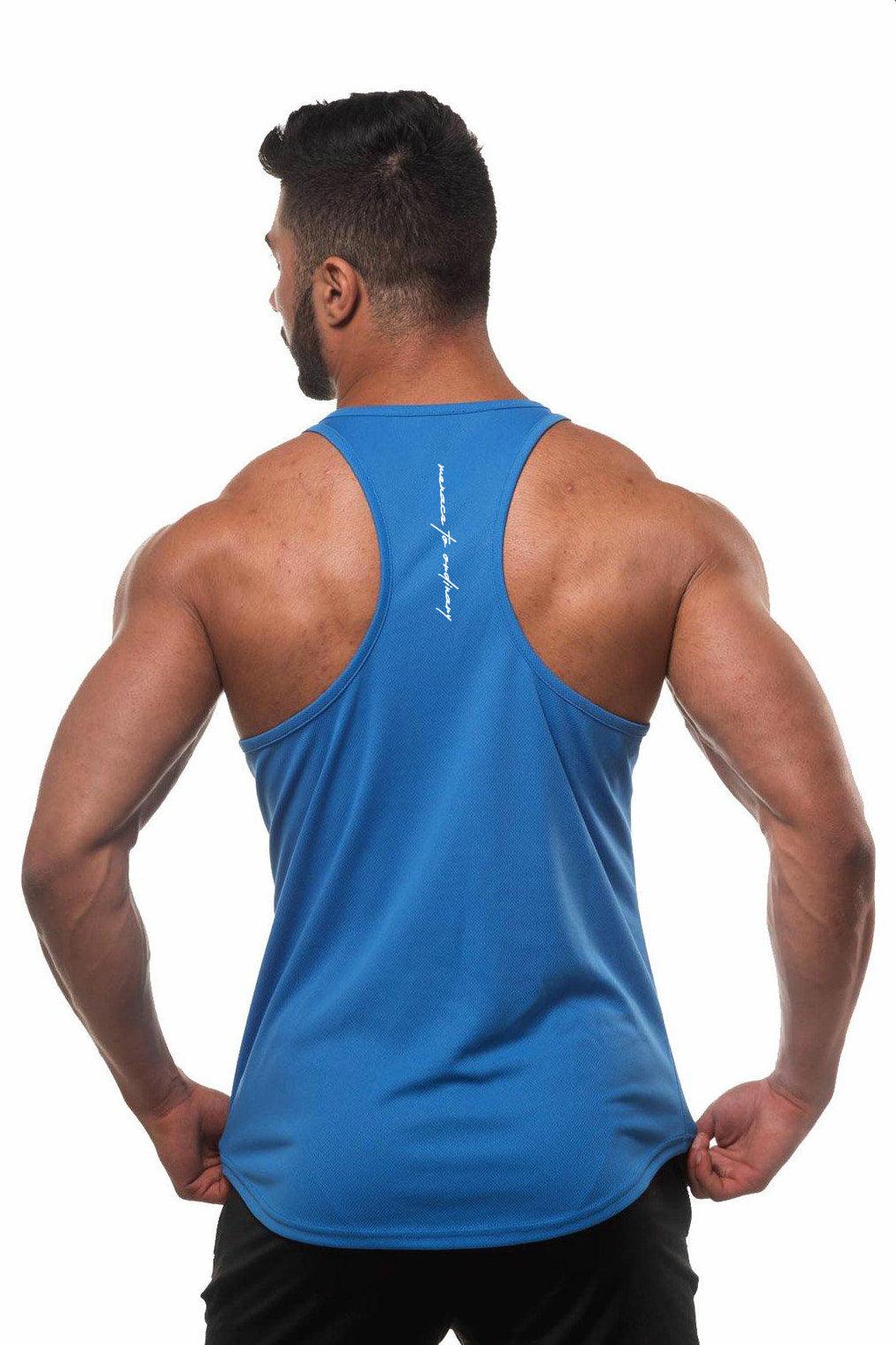 Jed North Fast-Dry Bodybuilding Workout Stringer - Blue - DealByEthan.gay loves Jed North