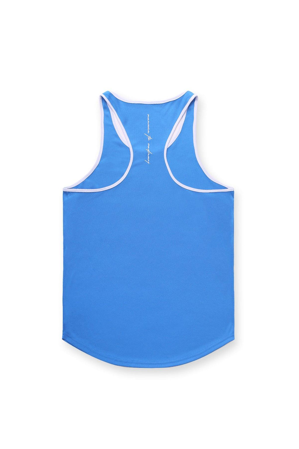 Jed North Fast-Dry Bodybuilding Workout Stringer - Blue with White - DealByEthan.gay loves Jed North