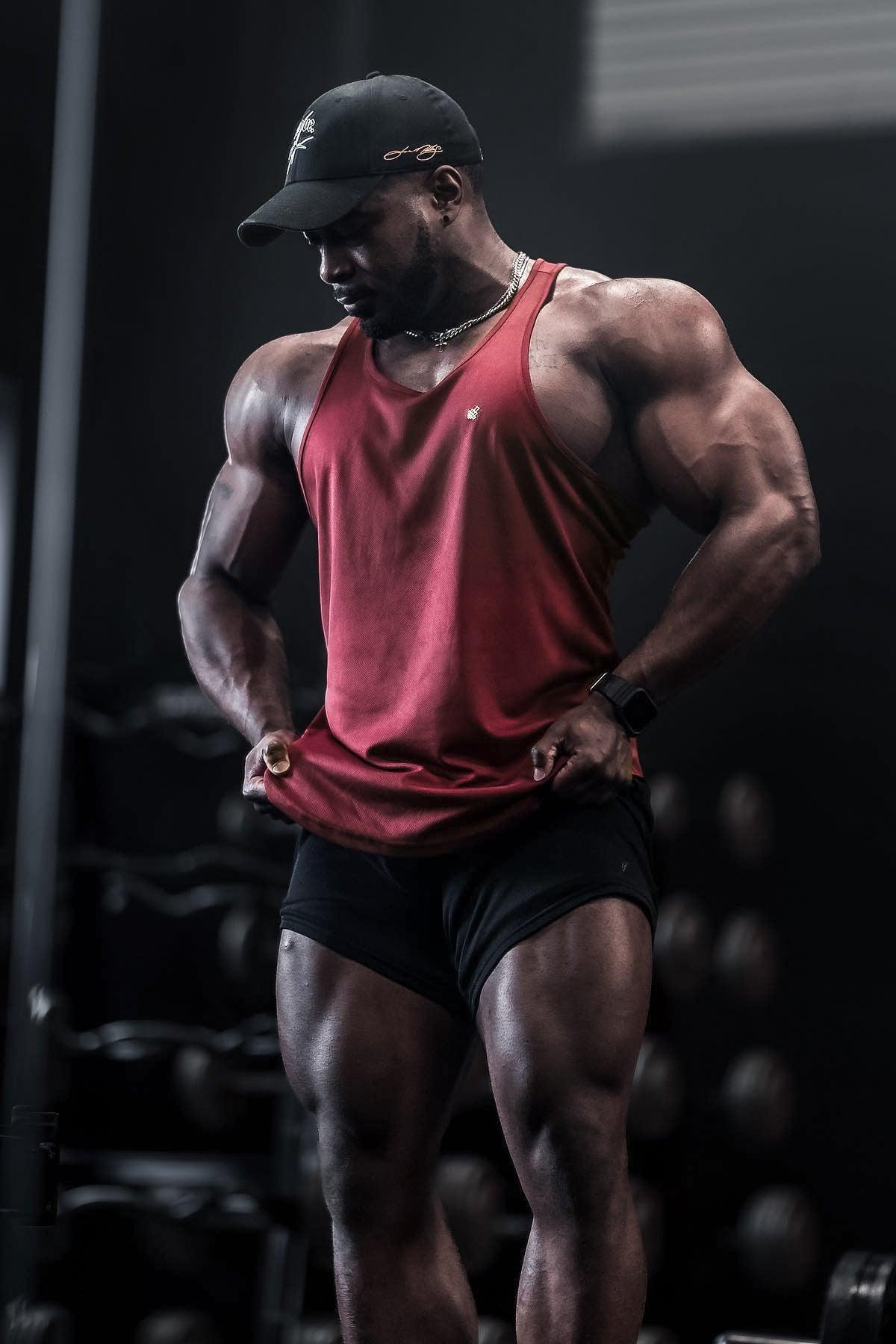 Jed North Fast-Dry Bodybuilding Workout Stringer - Maroon - DealByEthan.gay loves Jed North