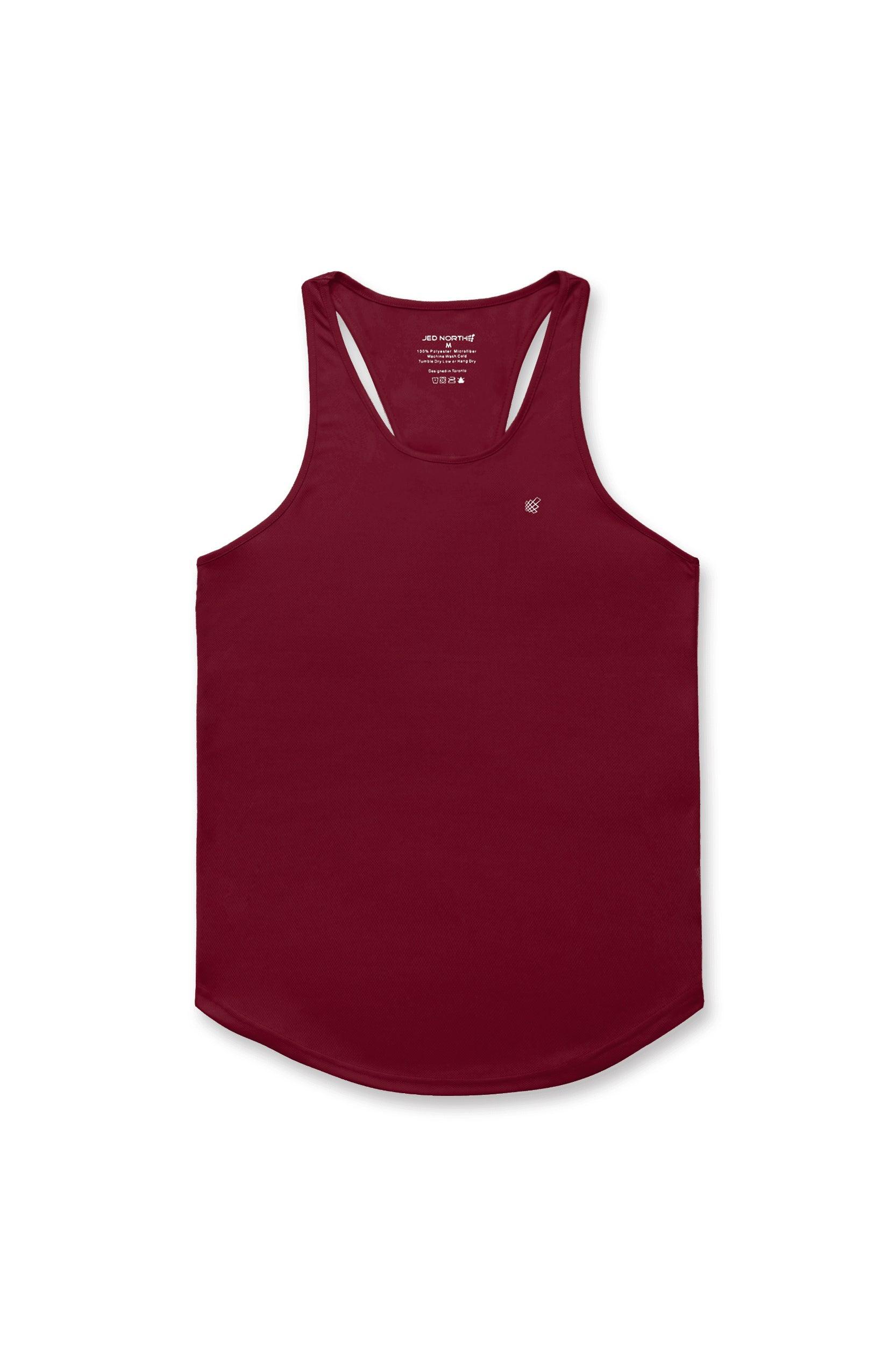 Jed North Fast-Dry Bodybuilding Workout Stringer - Maroon - DealByEthan.gay loves Jed North