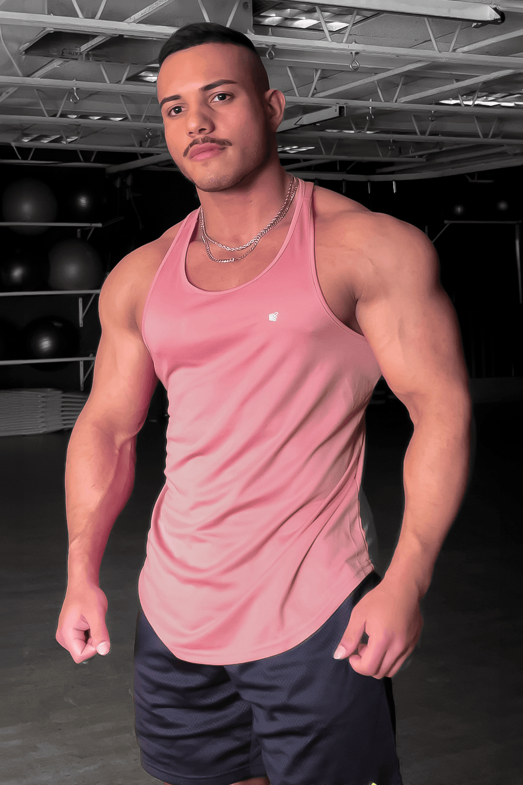 Jed North Fast-Dry Bodybuilding Workout Stringer - Salmon - DealByEthan.gay loves Jed North
