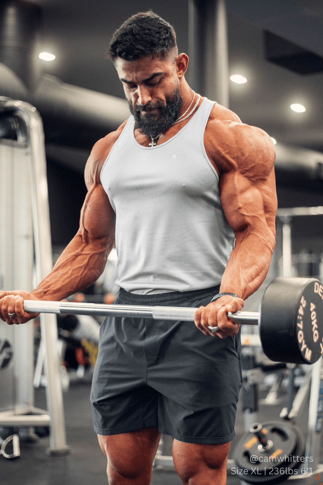 Jed North Fast-Dry Bodybuilding Workout Stringer - Silver - DealByEthan.gay loves Jed North