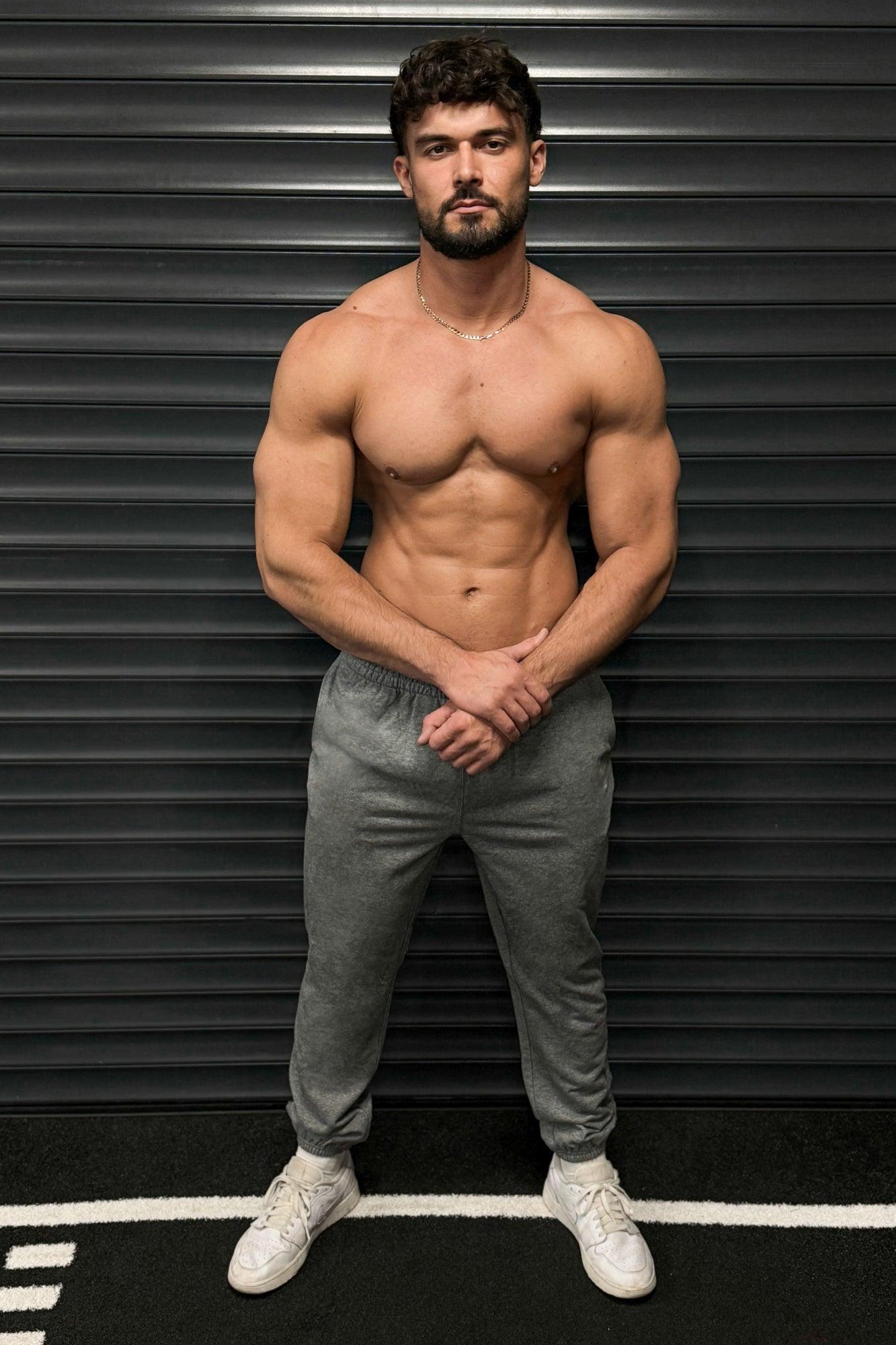Jed North French Terry Athletic Training Joggers - Gray - DealByEthan.gay loves Jed North