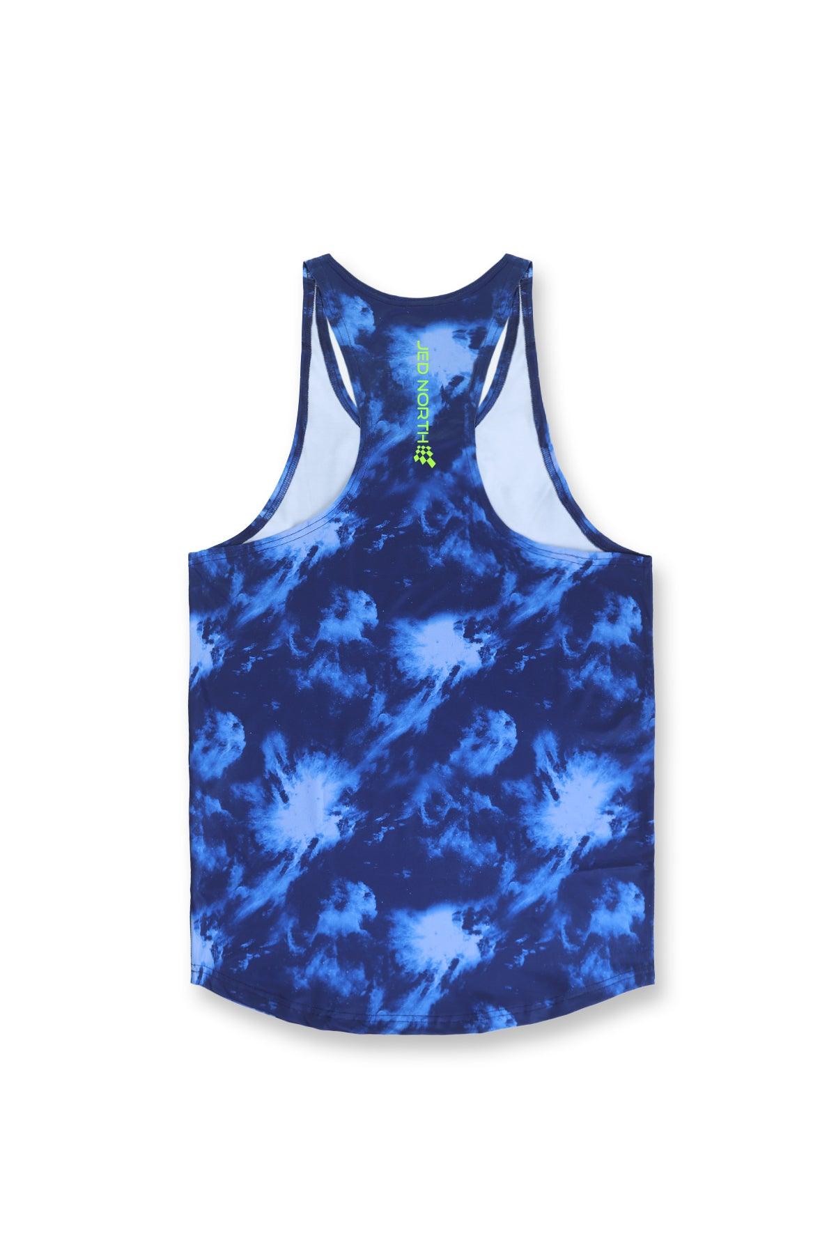Jed North Graphic Muscle Stringer - Abstract Blue - DealByEthan.gay loves Jed North