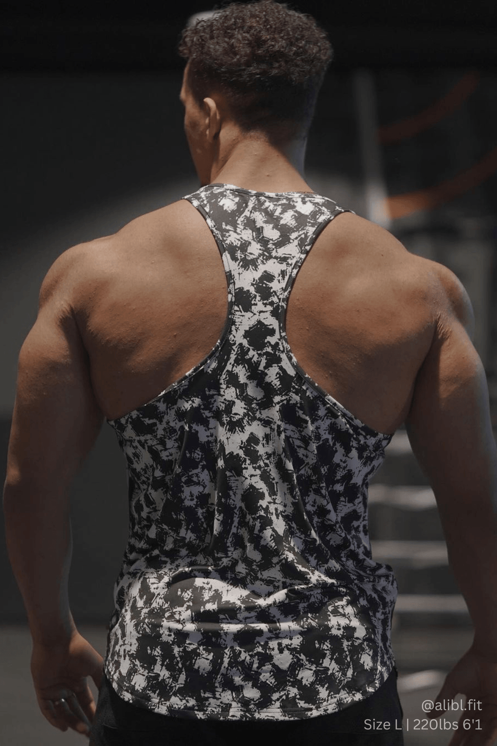 Jed North Graphic Muscle Stringer - B&W Paint Brush - DealByEthan.gay loves Jed North