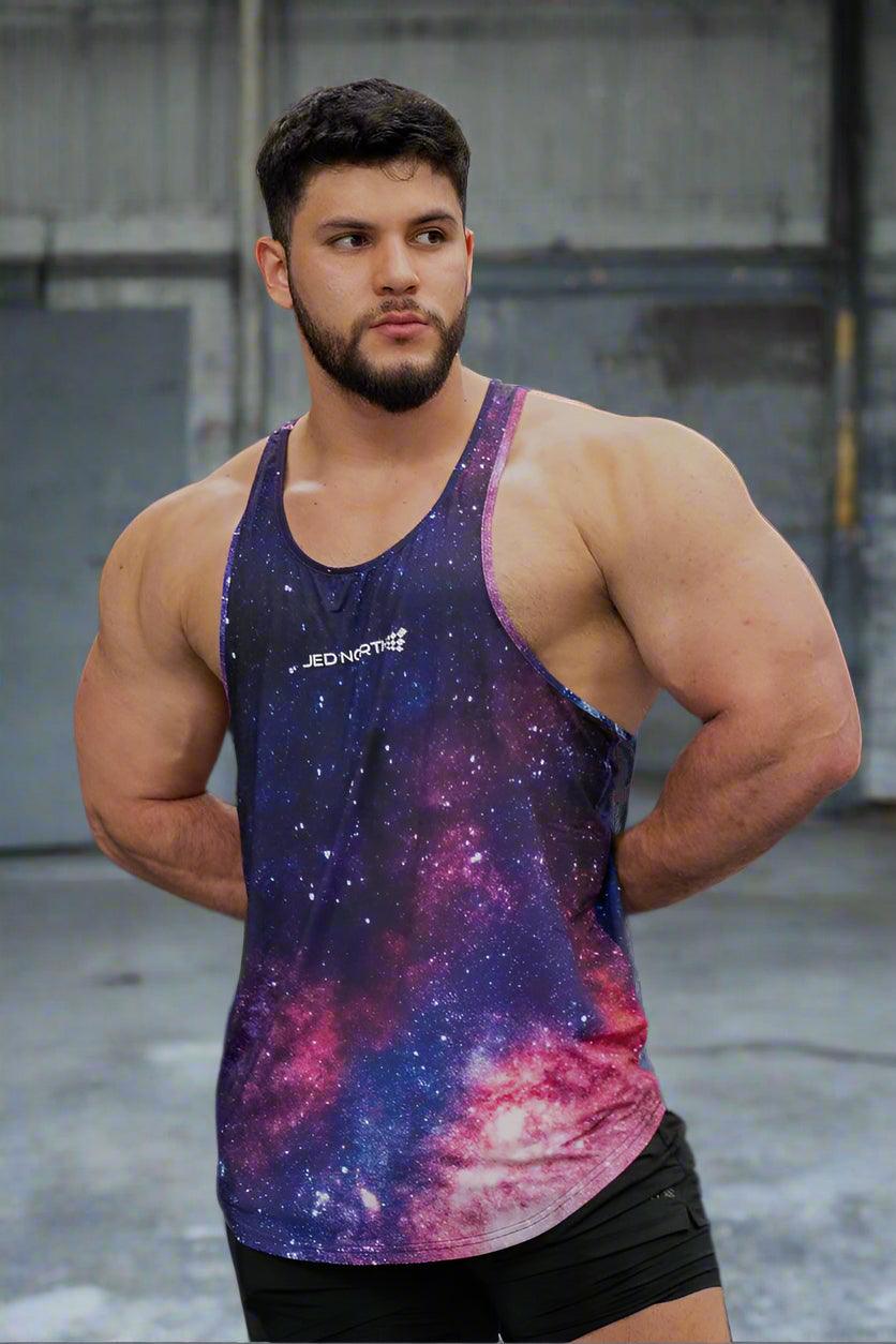 Jed North Graphic Muscle Stringer - Galactic - DealByEthan.gay loves Jed North