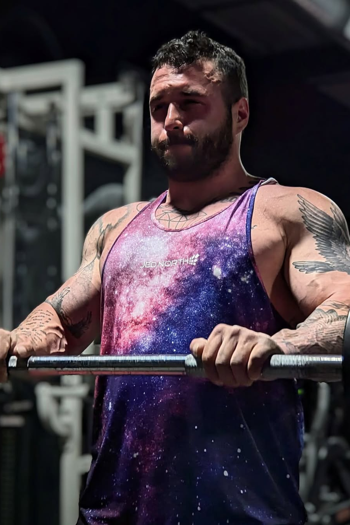 Jed North Graphic Muscle Stringer - Galactic - DealByEthan.gay loves Jed North