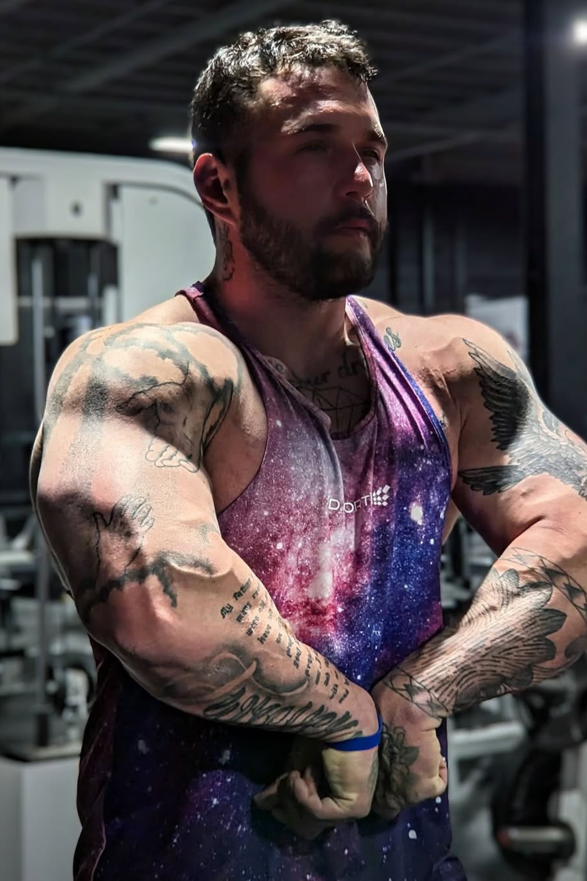 Jed North Graphic Muscle Stringer - Galactic - DealByEthan.gay loves Jed North