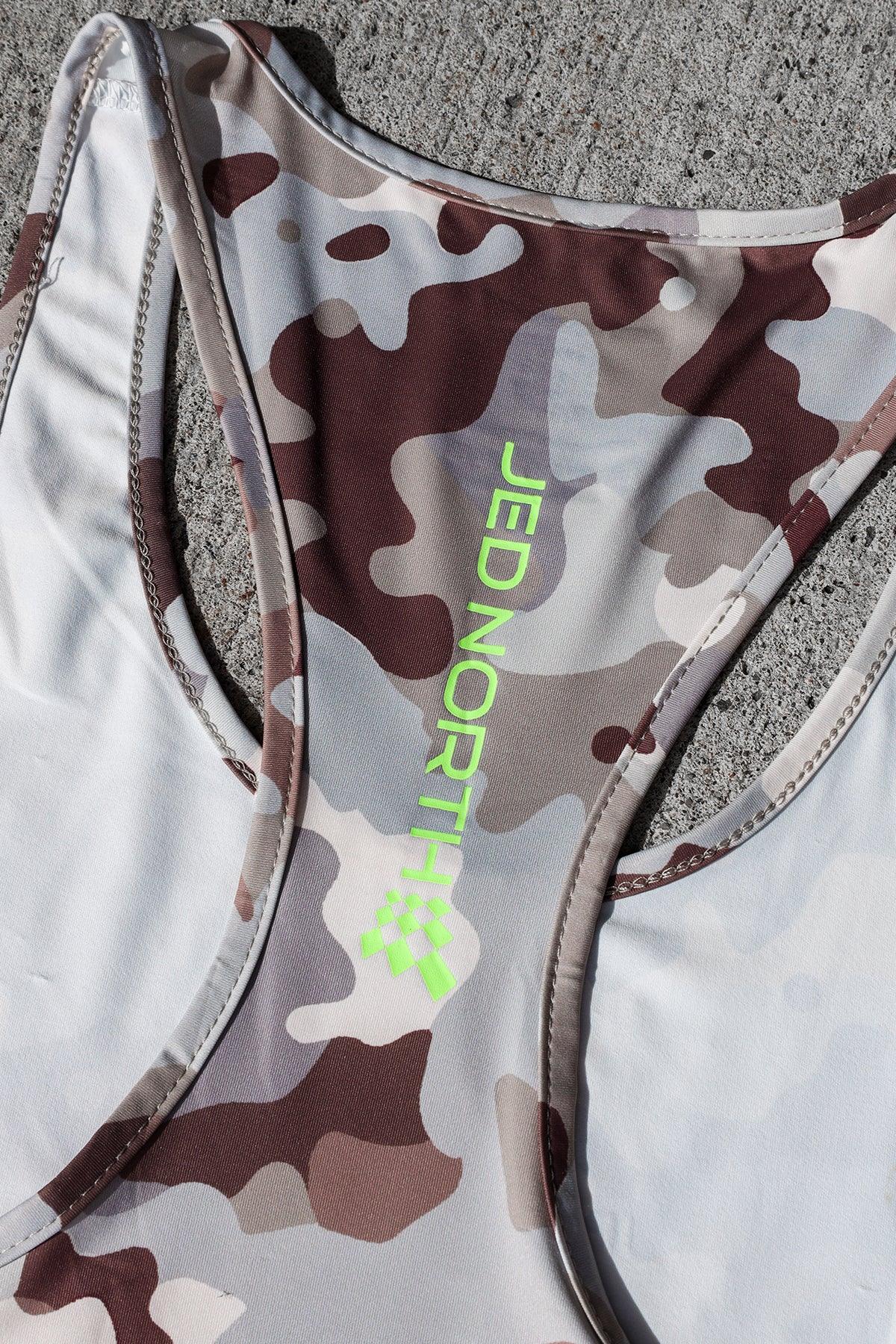Jed North Graphic Muscle Stringer - Khaki Camo - DealByEthan.gay loves Jed North
