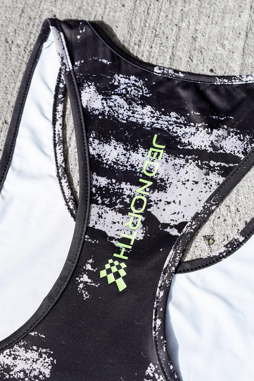 Jed North Graphic Muscle Stringer - Silver Brush Strokes - DealByEthan.gay loves Jed North