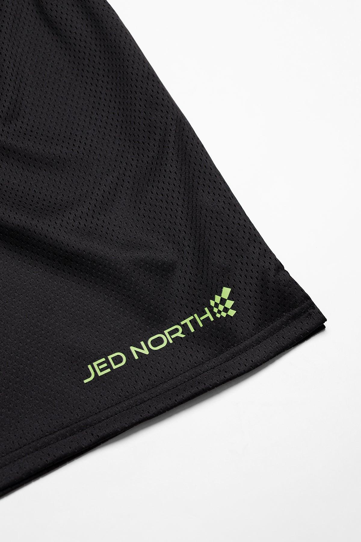 Jed North Jersey Mesh 7.5" Gym Shorts - Black - DealByEthan.gay loves Jed North