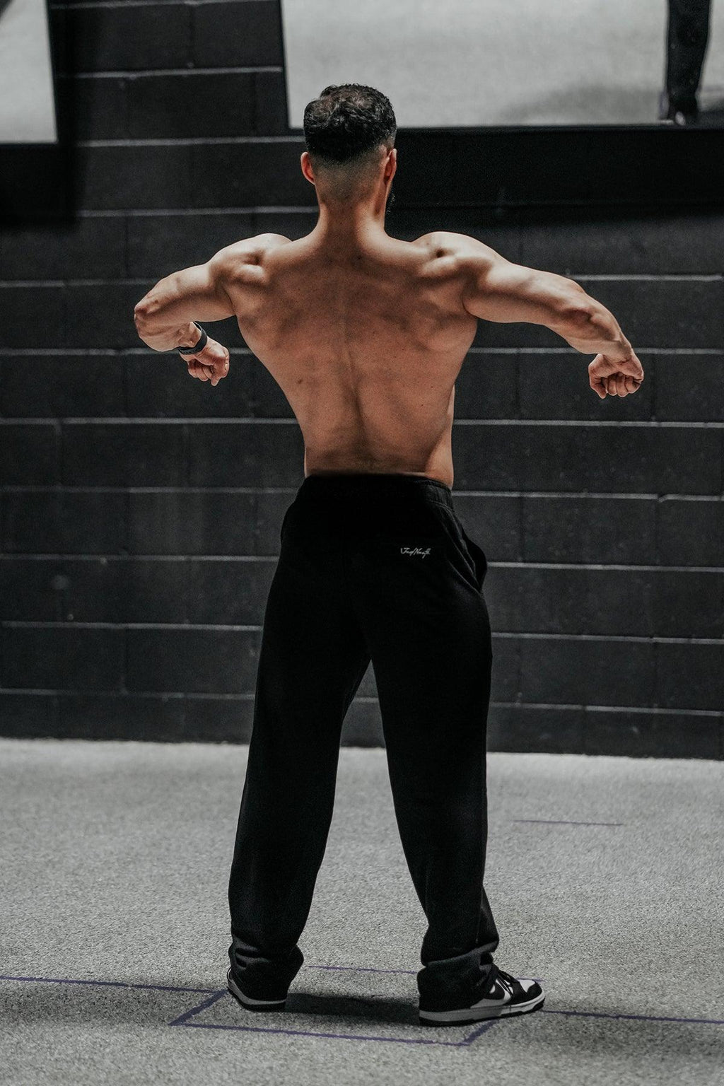 Jed North Lax Straight Cut Joggers - Black - DealByEthan.gay loves Jed North