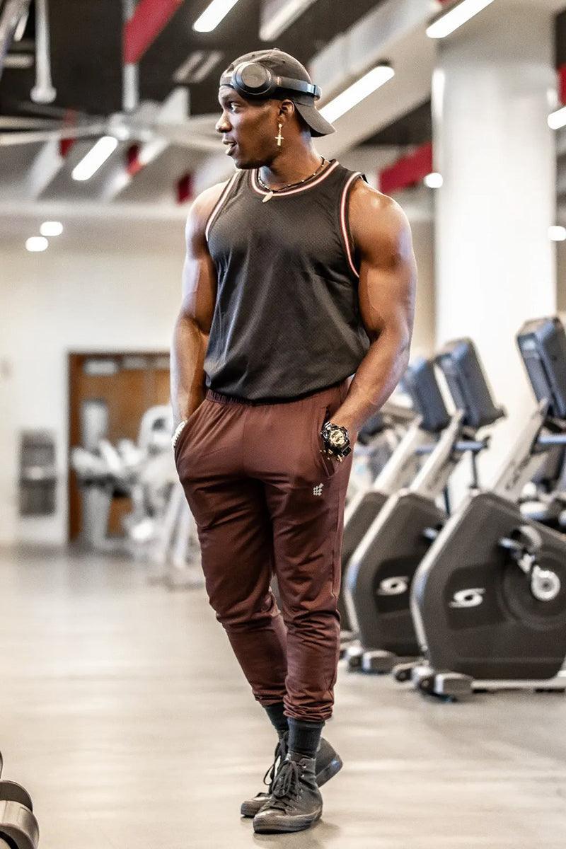 Jed North Matrix Tapered Joggers - Brown - DealByEthan.gay loves Jed North