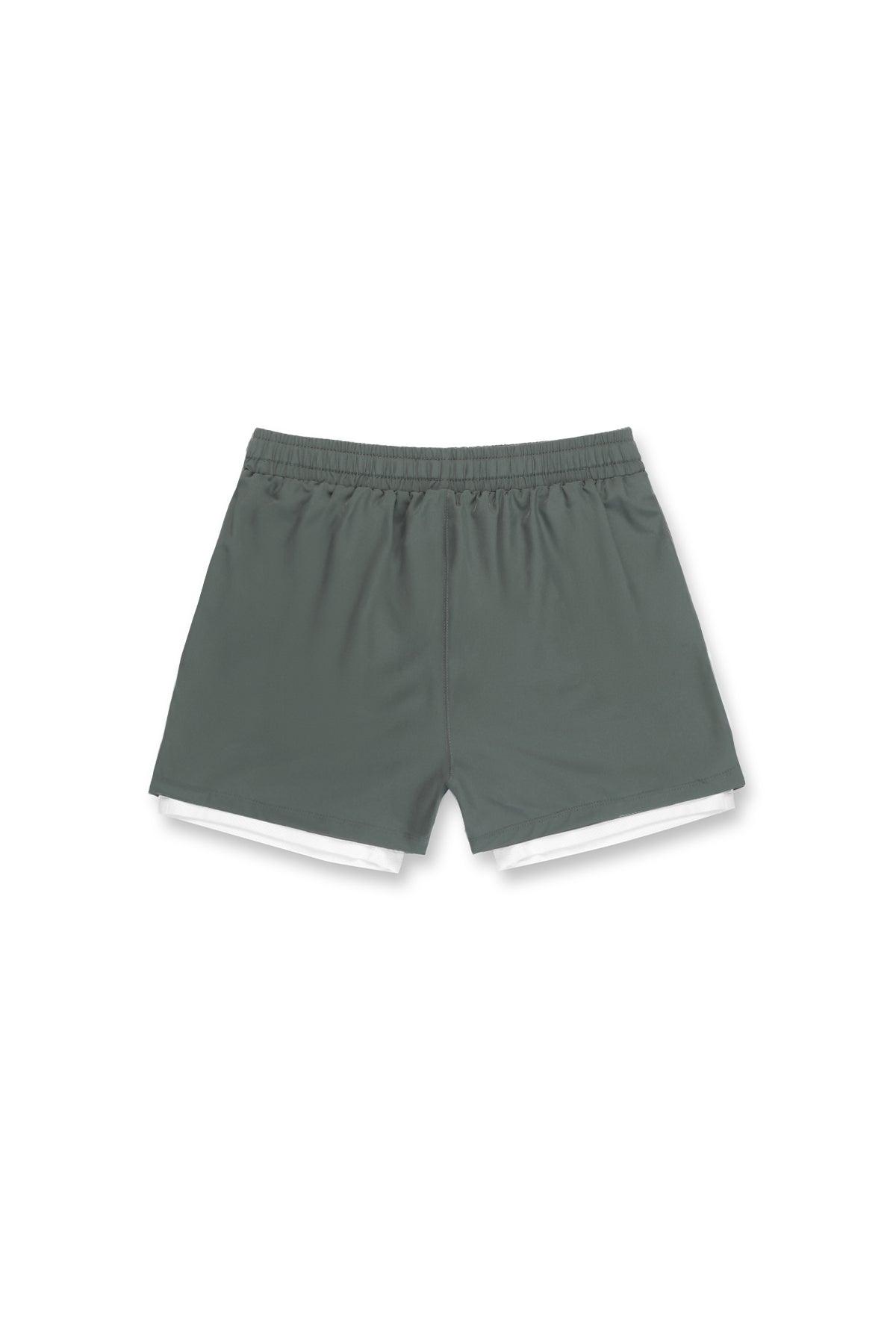 Jed North Men's 2-In-1 Active 5" Training Shorts 2.0 - Olive - DealByEthan.gay loves Jed North