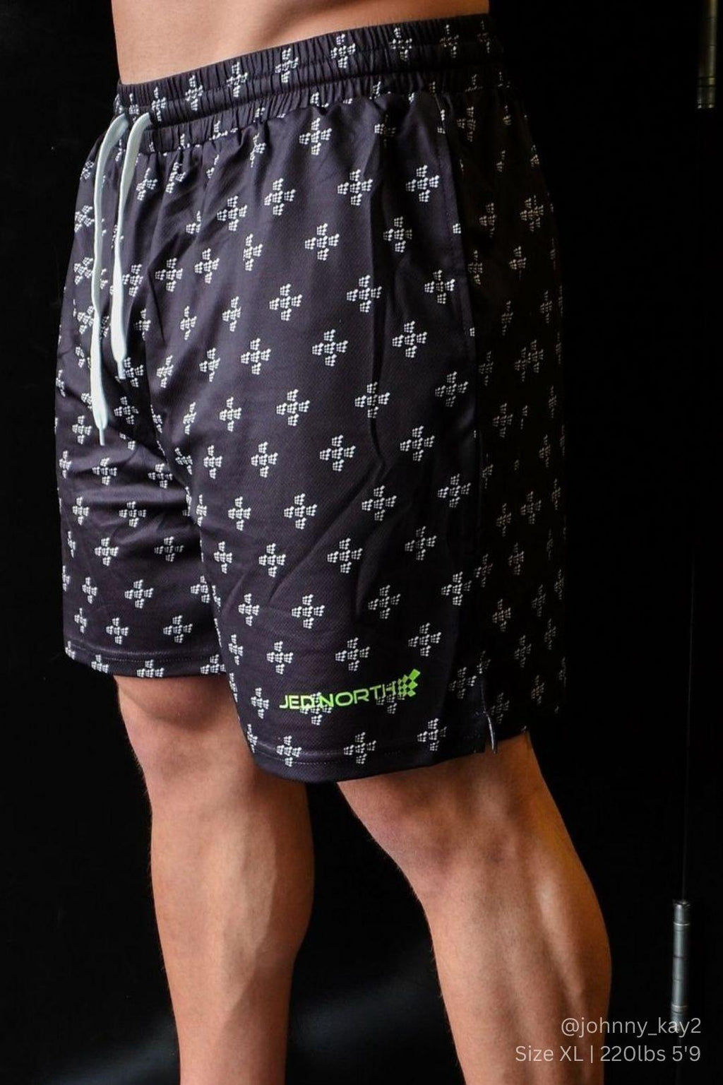Jed North Men's Fast-Dry 5" Training Shorts - JN Cross - DealByEthan.gay loves Jed North