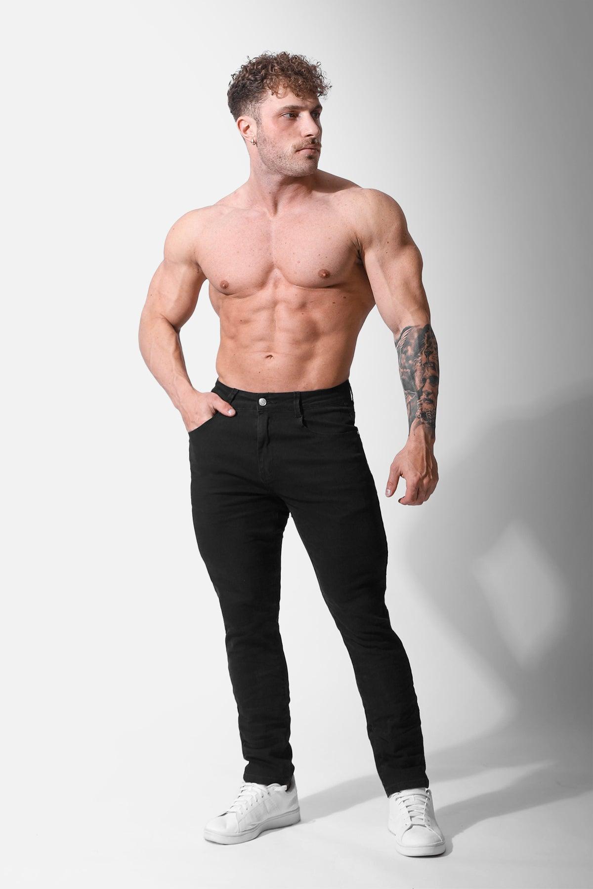 Jed North Men's Fitted Stretchy Pants - Black - DealByEthan.gay loves Jed North