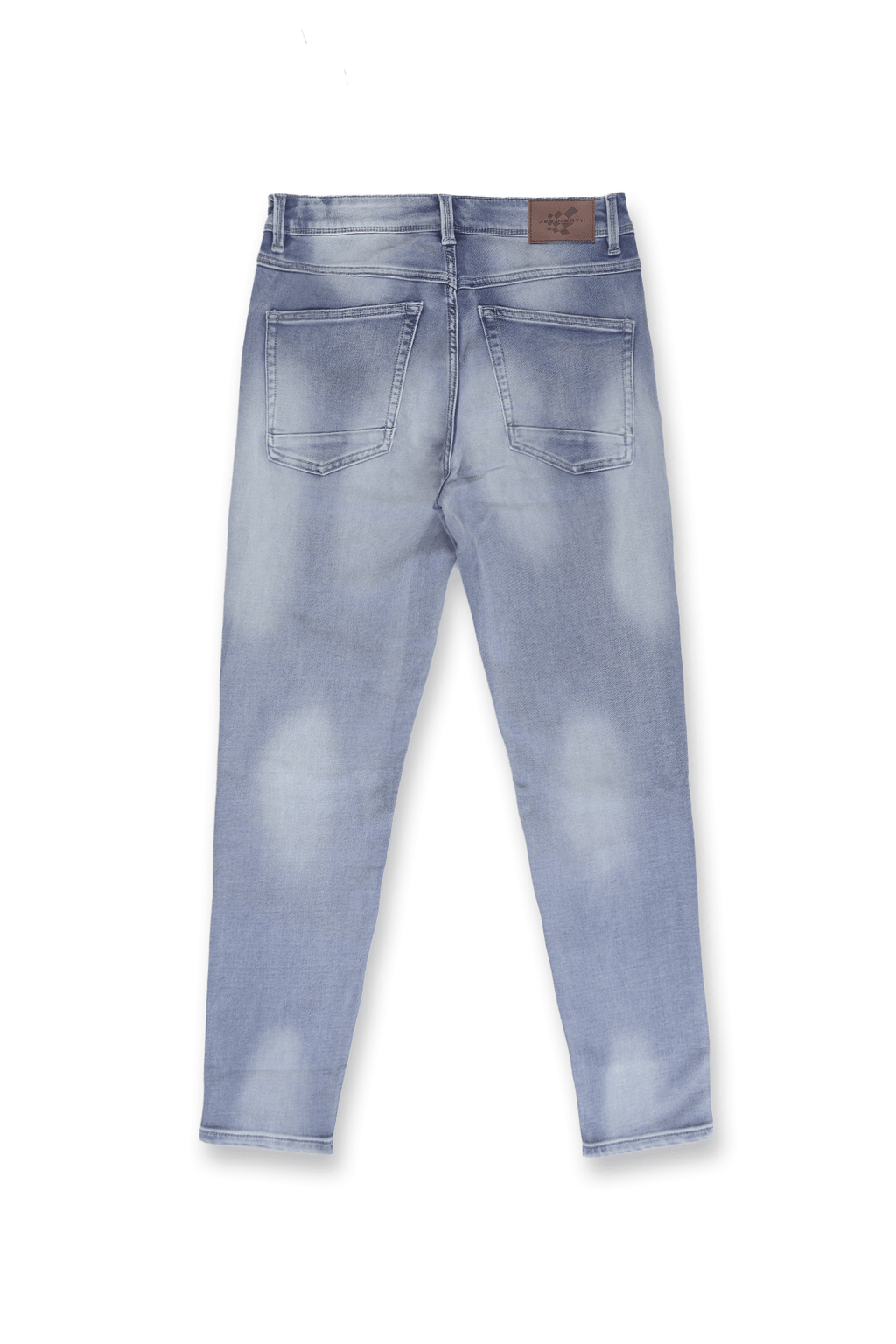 Jed North Men's Premium Fitted Stretchy Jeans - Faded Blue - DealByEthan.gay loves Jed North