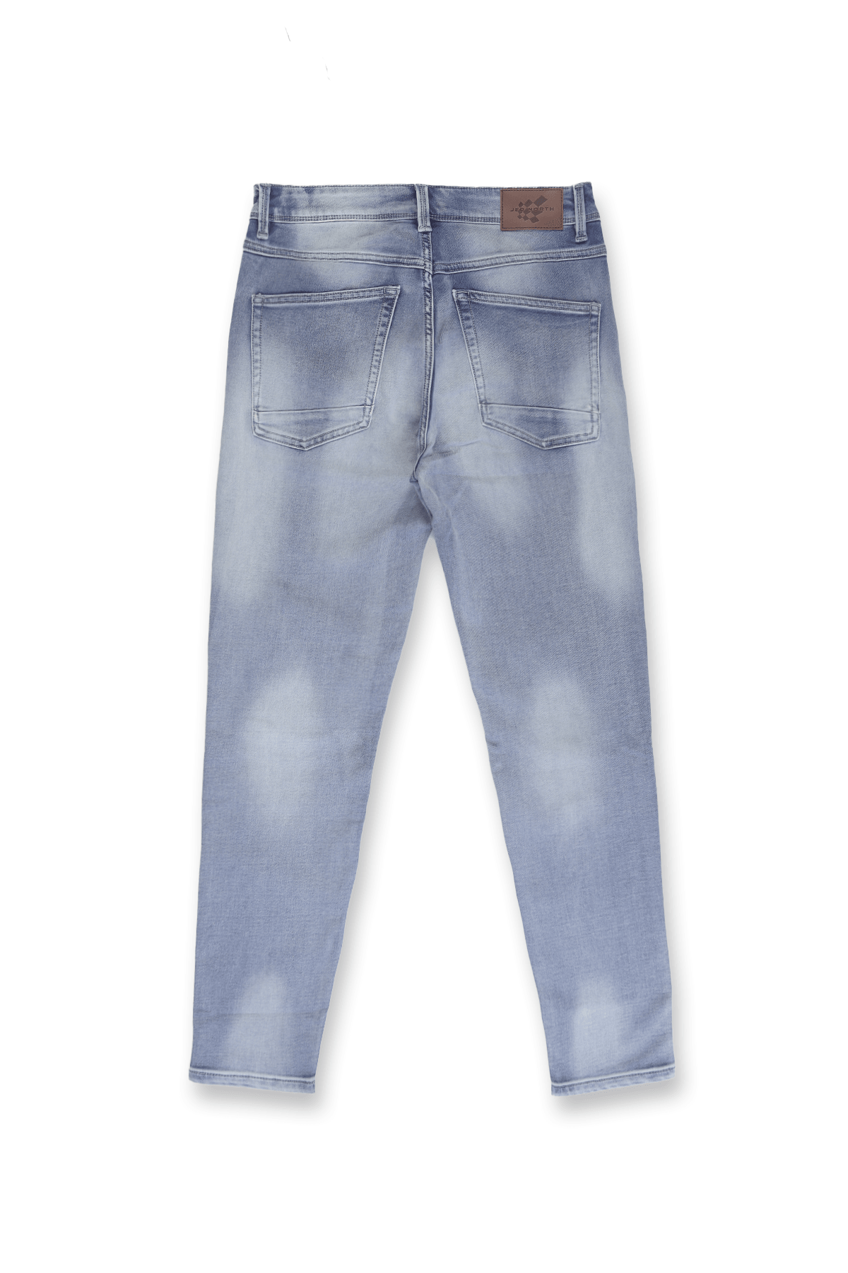 Jed North Men's Premium Fitted Stretchy Jeans - Faded Blue - DealByEthan.gay loves Jed North