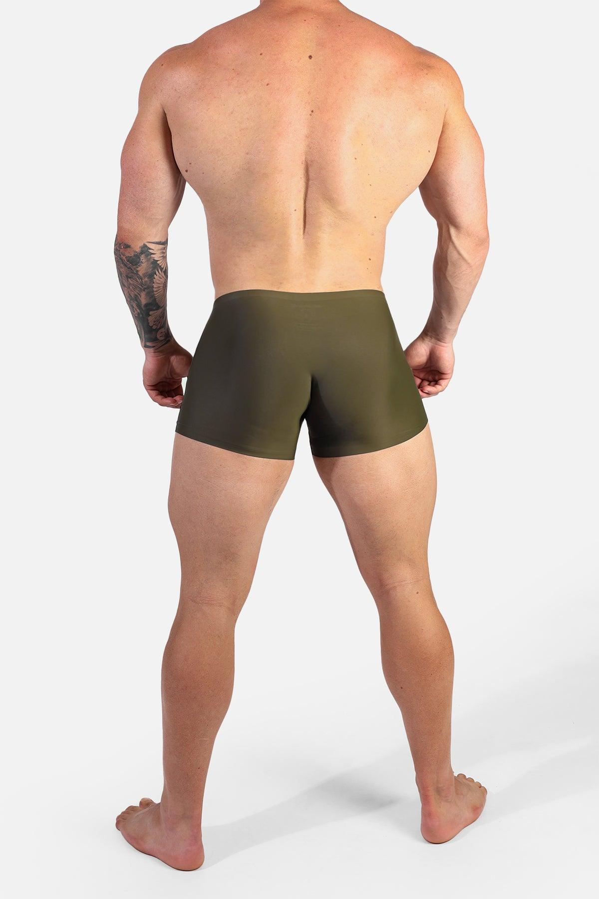 Jed North Men's Seamless Muscle-Fit Boxers 2-Pack - Black & Olive - DealByEthan.gay loves Jed North